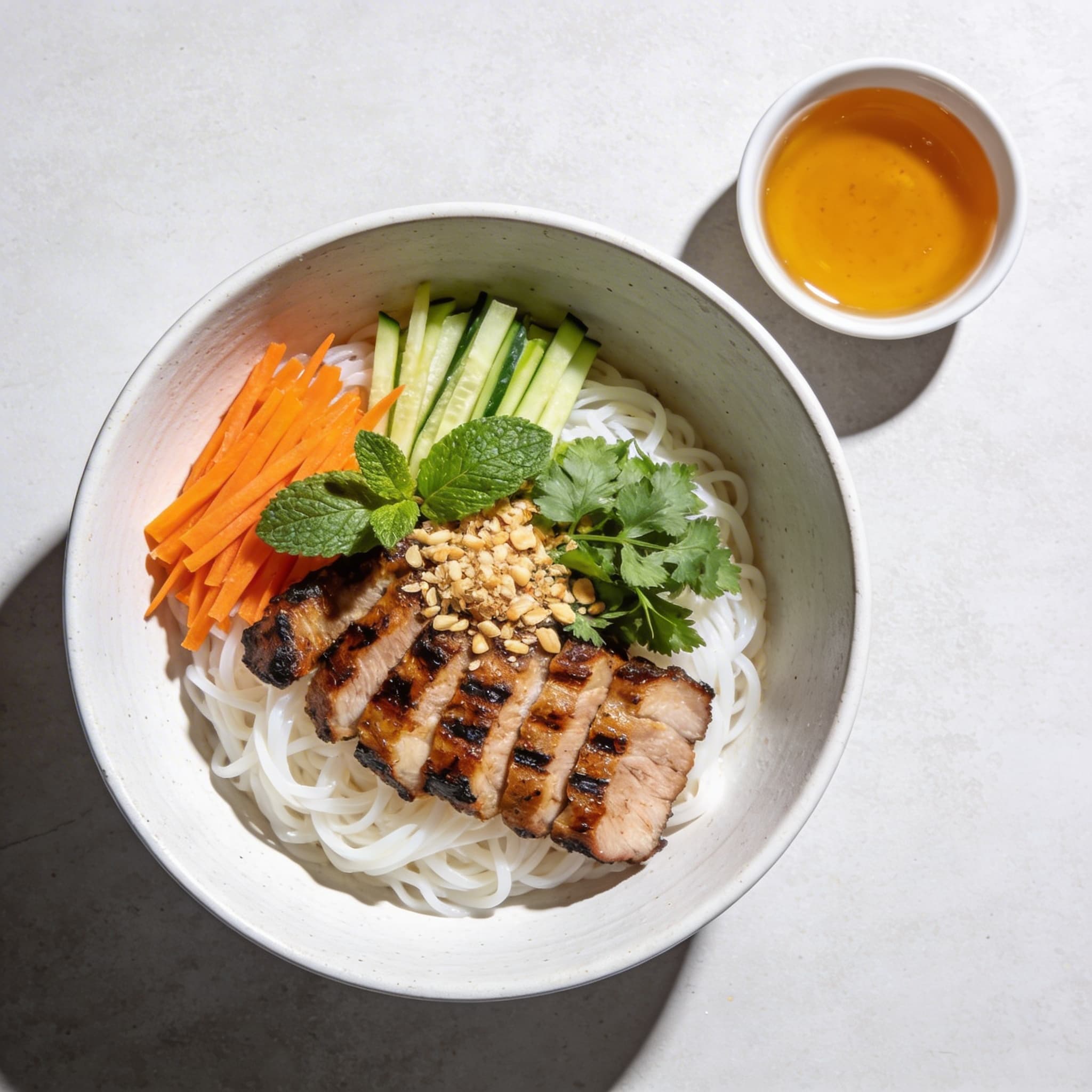 Lemongrass Pork Vermicelli Bowl (Bún Thịt Nướng)