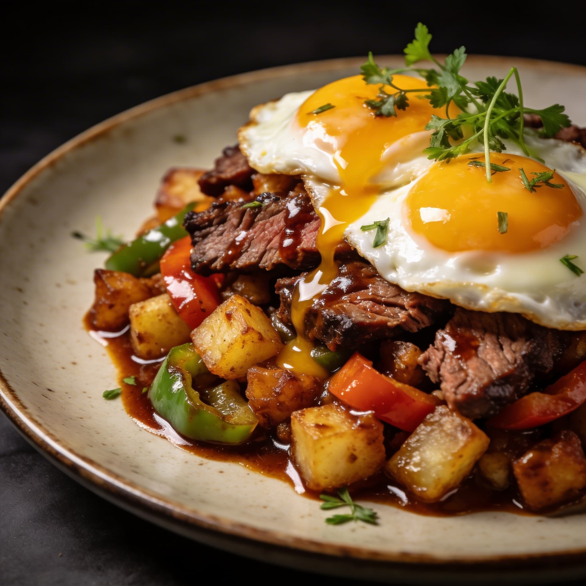Pit-Smoked BBQ Brisket Breakfast Hash