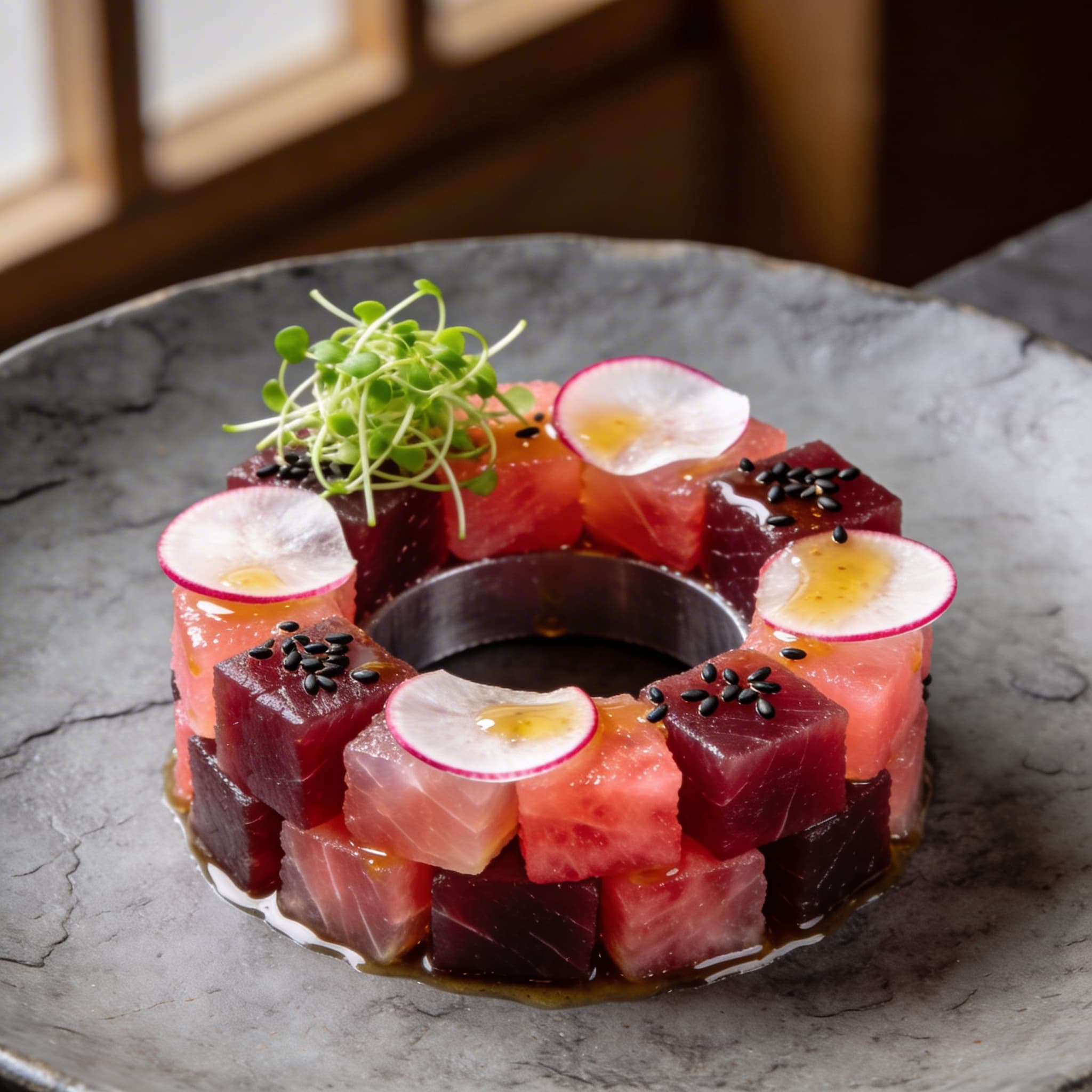 Maguro & Melone: Yuzu-Compressed Tuna Tartare