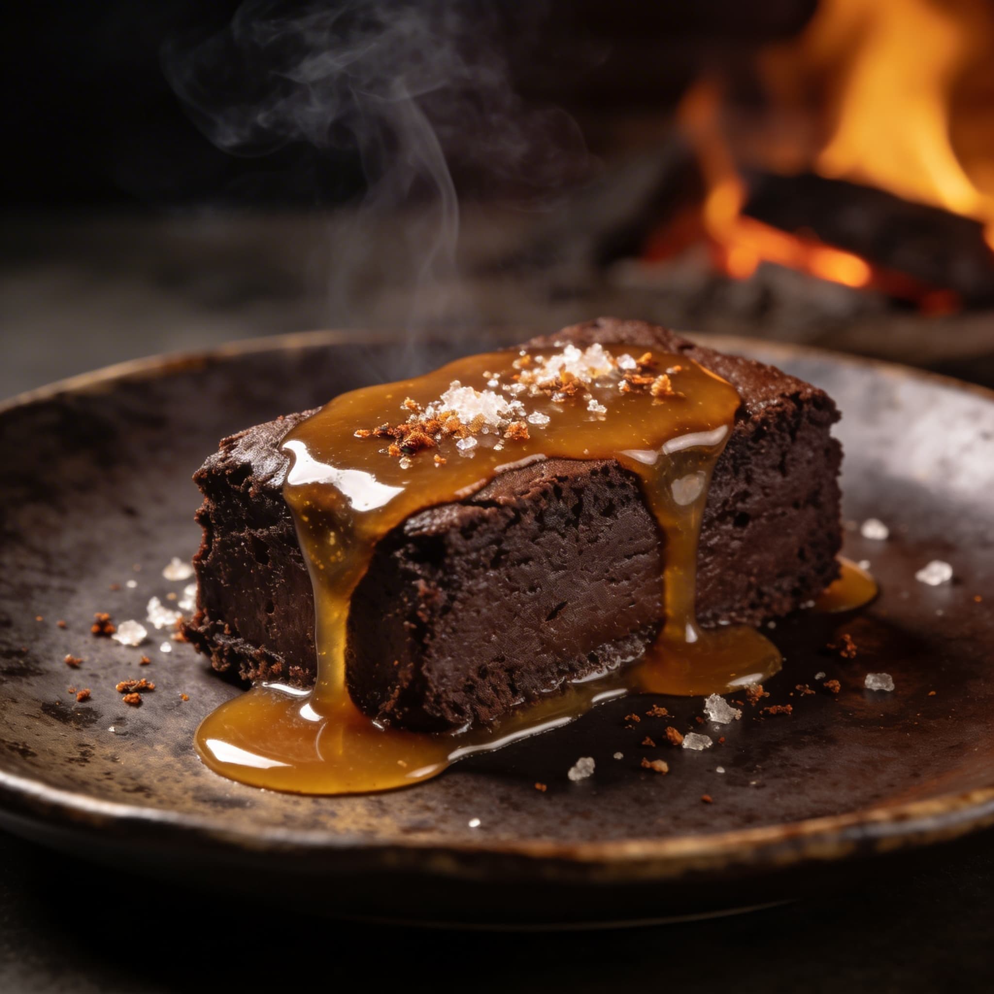 Hearth-Side Smoked Cacao & Honey Torte