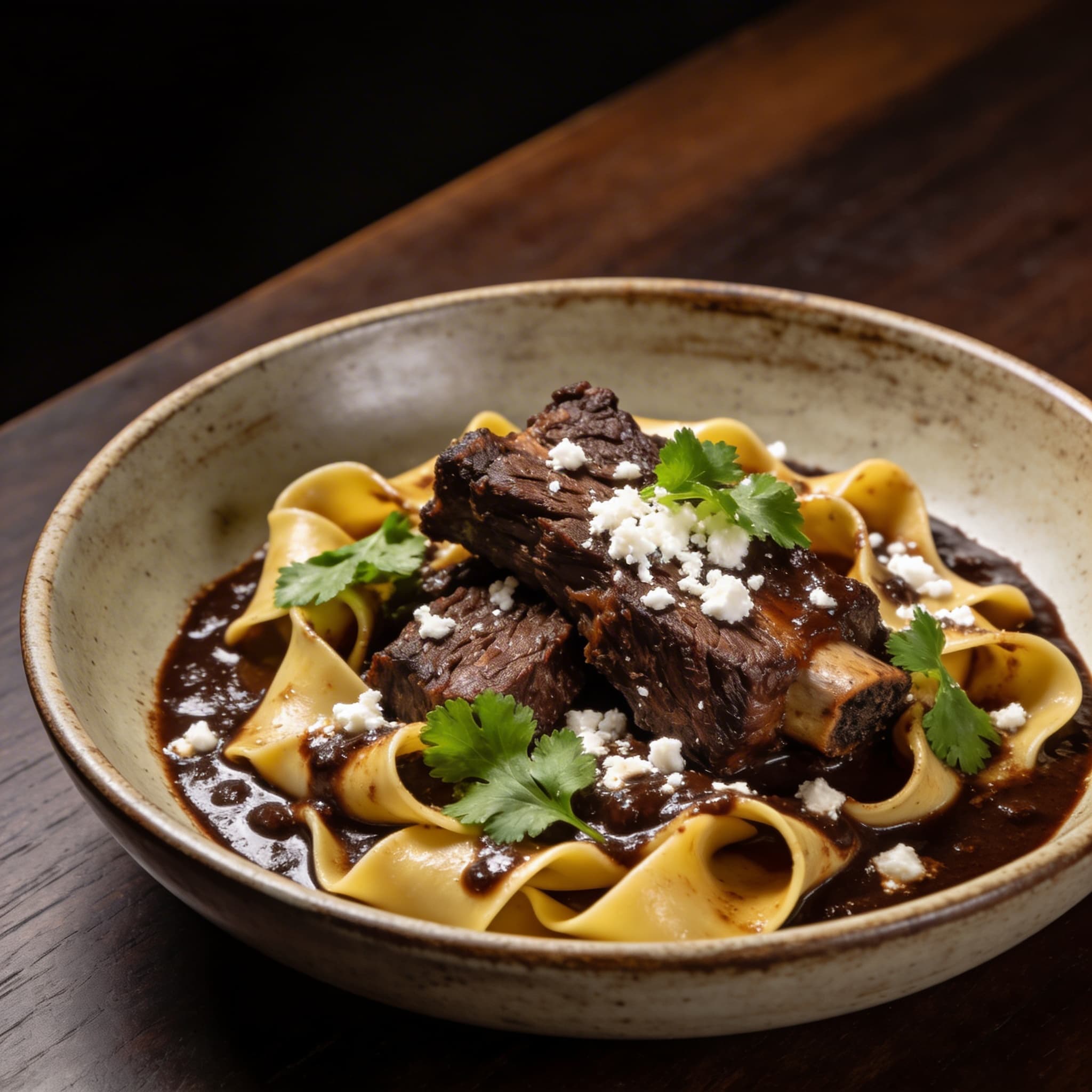 Mole-Rubbed Short Rib Pappardelle