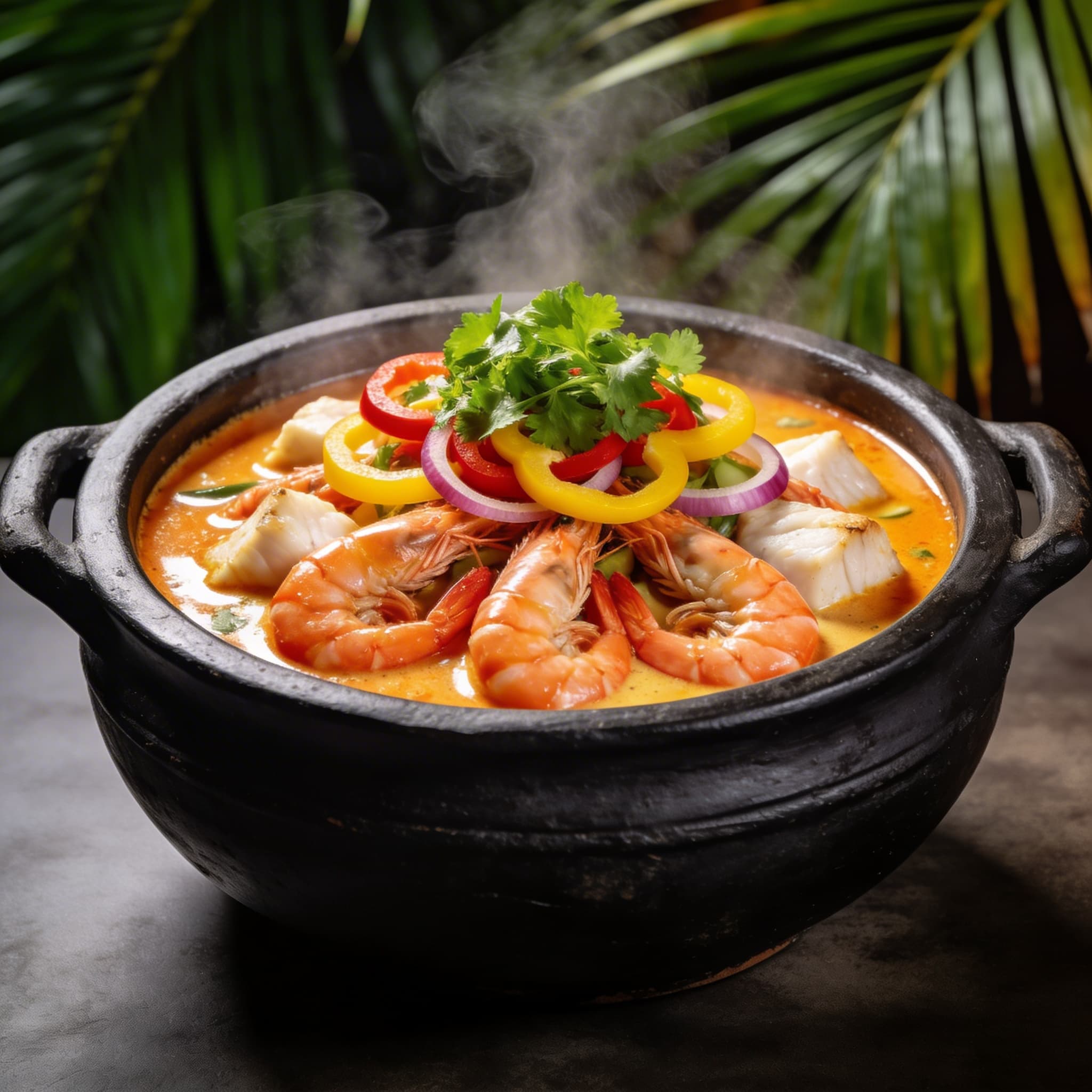 Moqueca de Camarão e Peixe (Seafood Moqueca)
