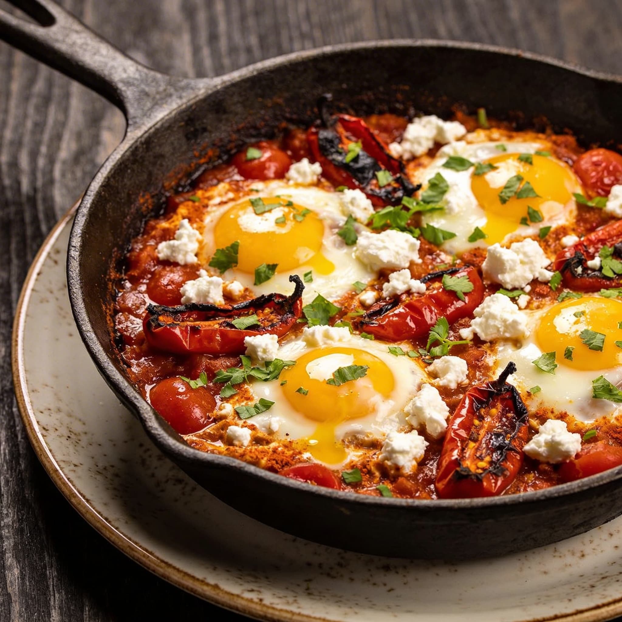 Smoked Pit-Fire Shakshuka with Blistered Tomatoes