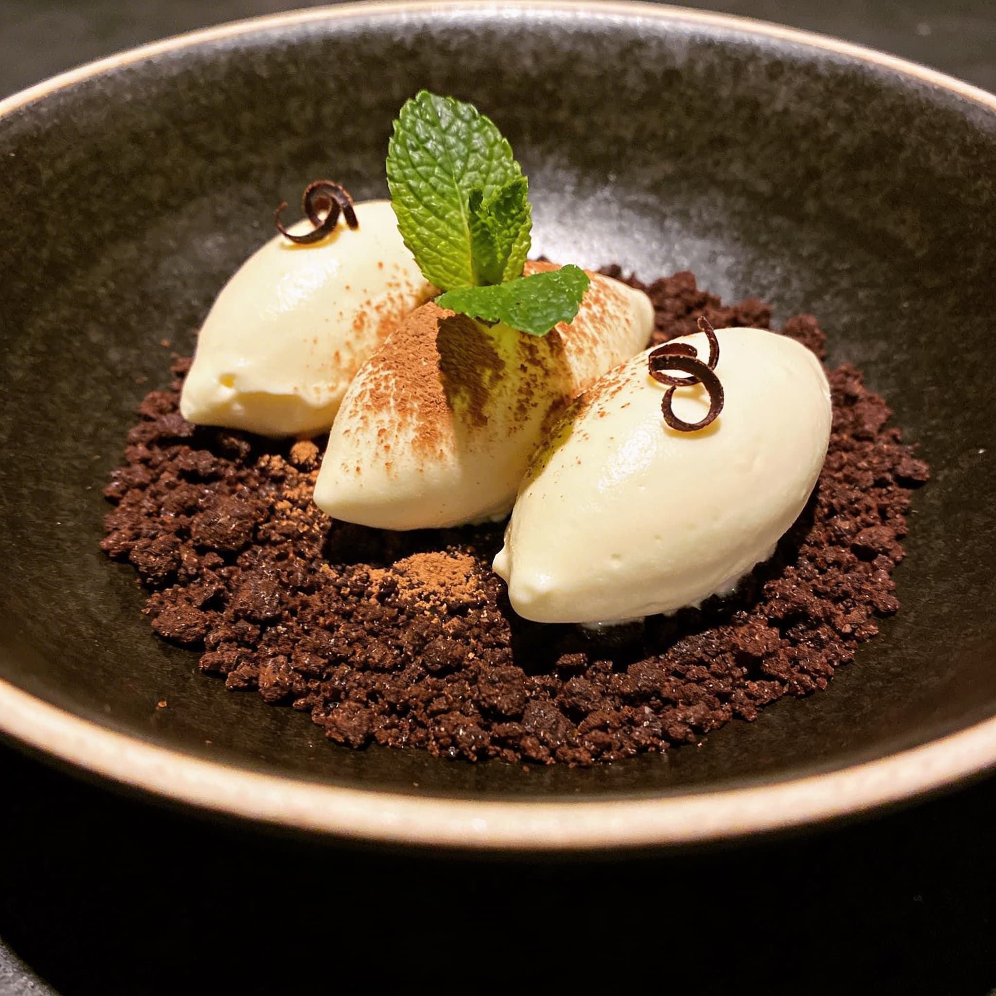 Lemongrass Tiramisu Deconstructed 'Soil'