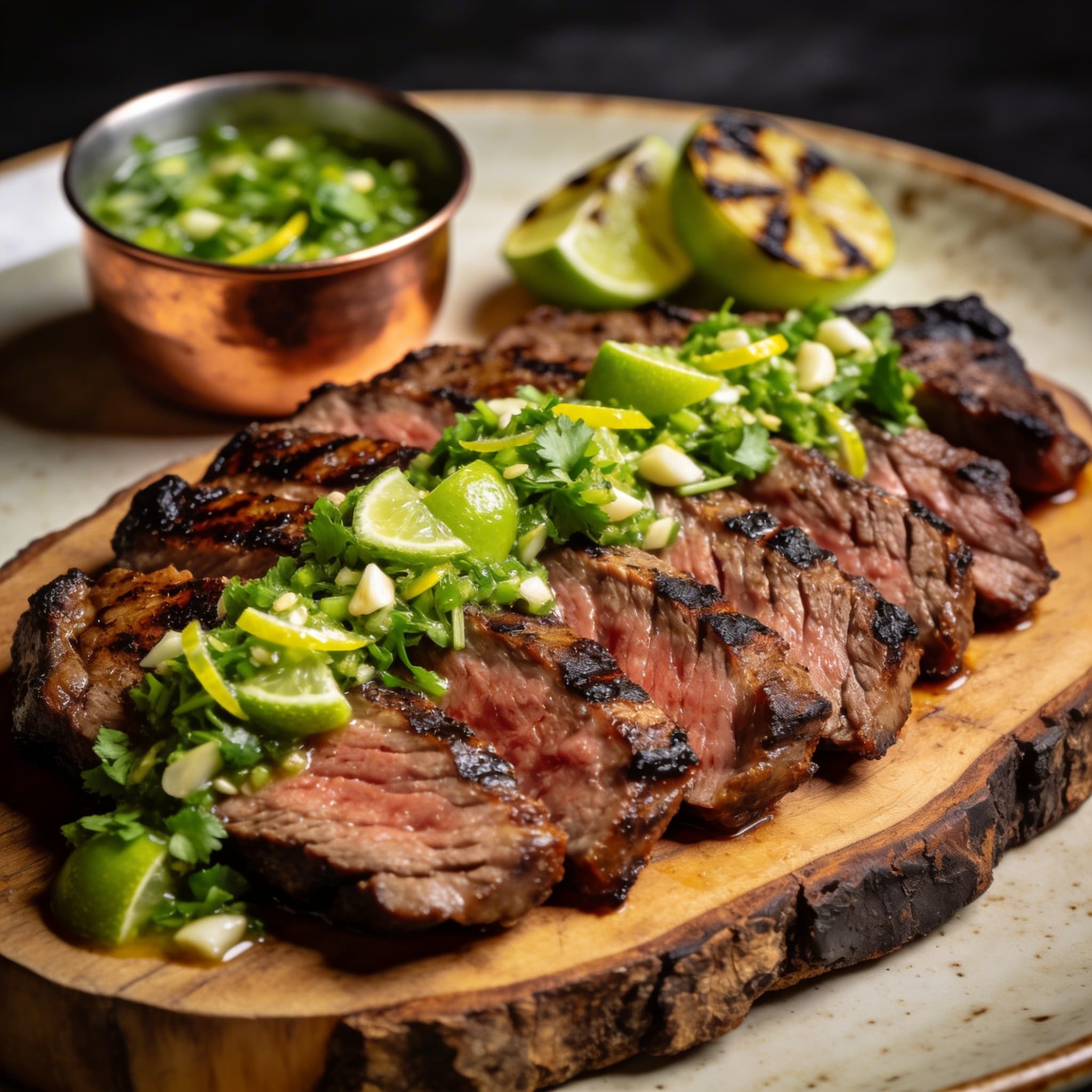 Chipotle-Rubbed Flank Steak with Lime-Cilantro Gremolata