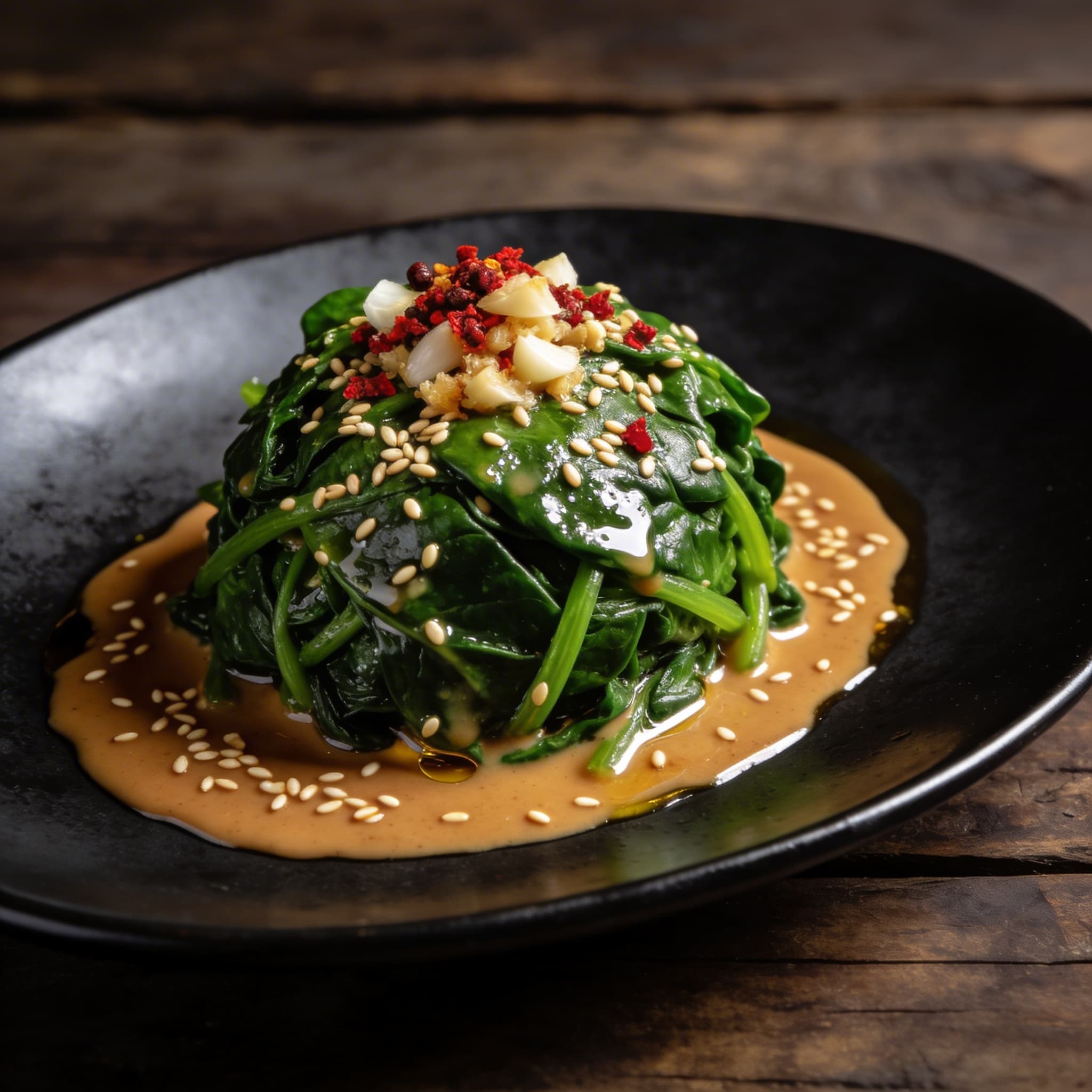 Sichuan Sesame Wilted Spinach (Side)