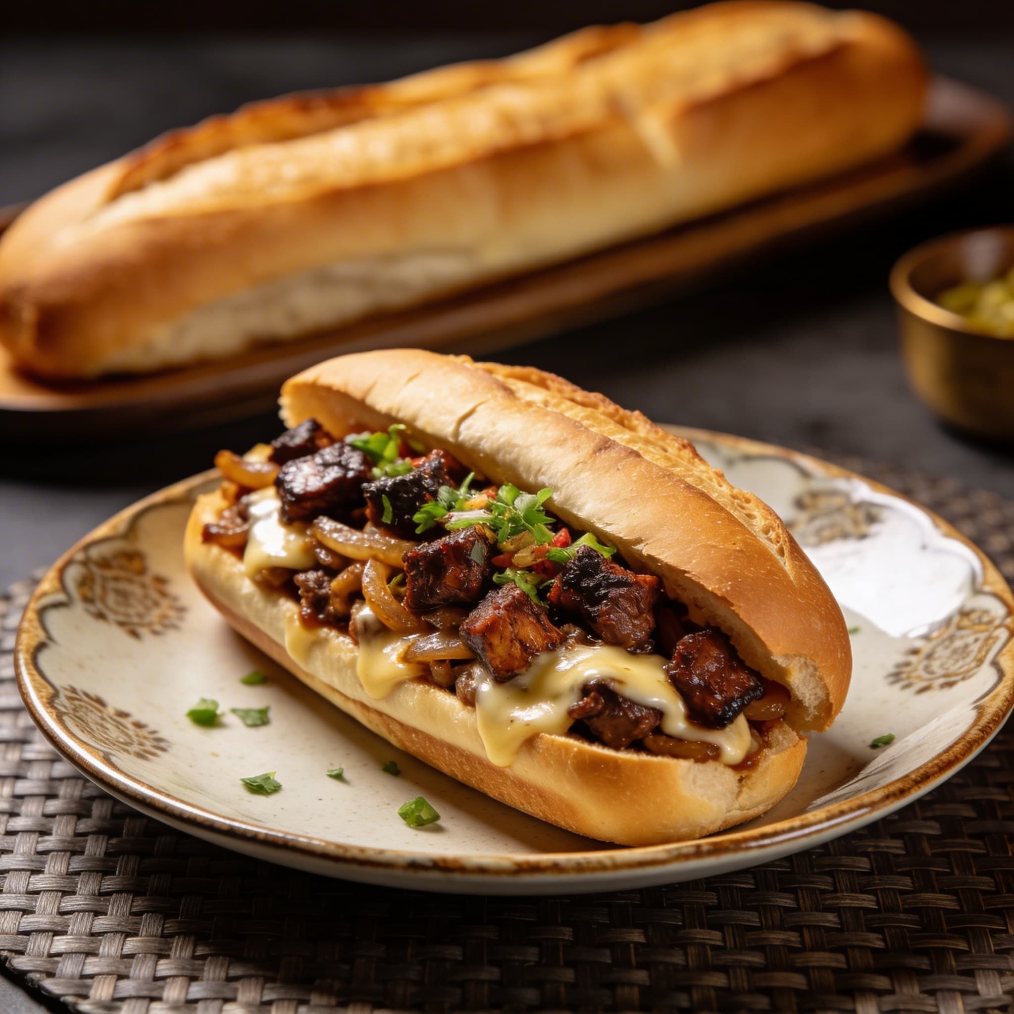 Kansas City Style Burnt Ends Philly Cheesesteak