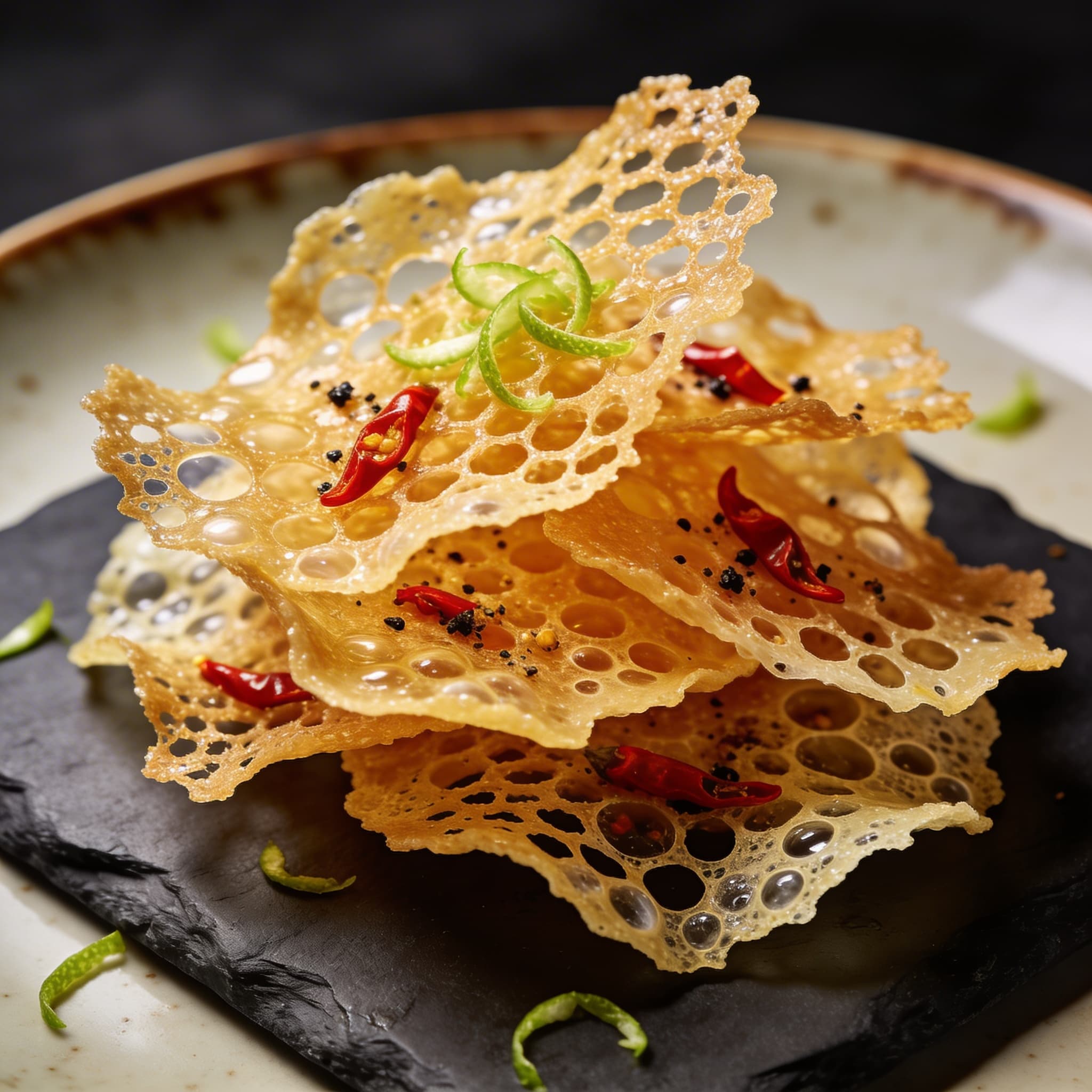 Pecorino & Thai Bird’s Eye Fire-Crisps