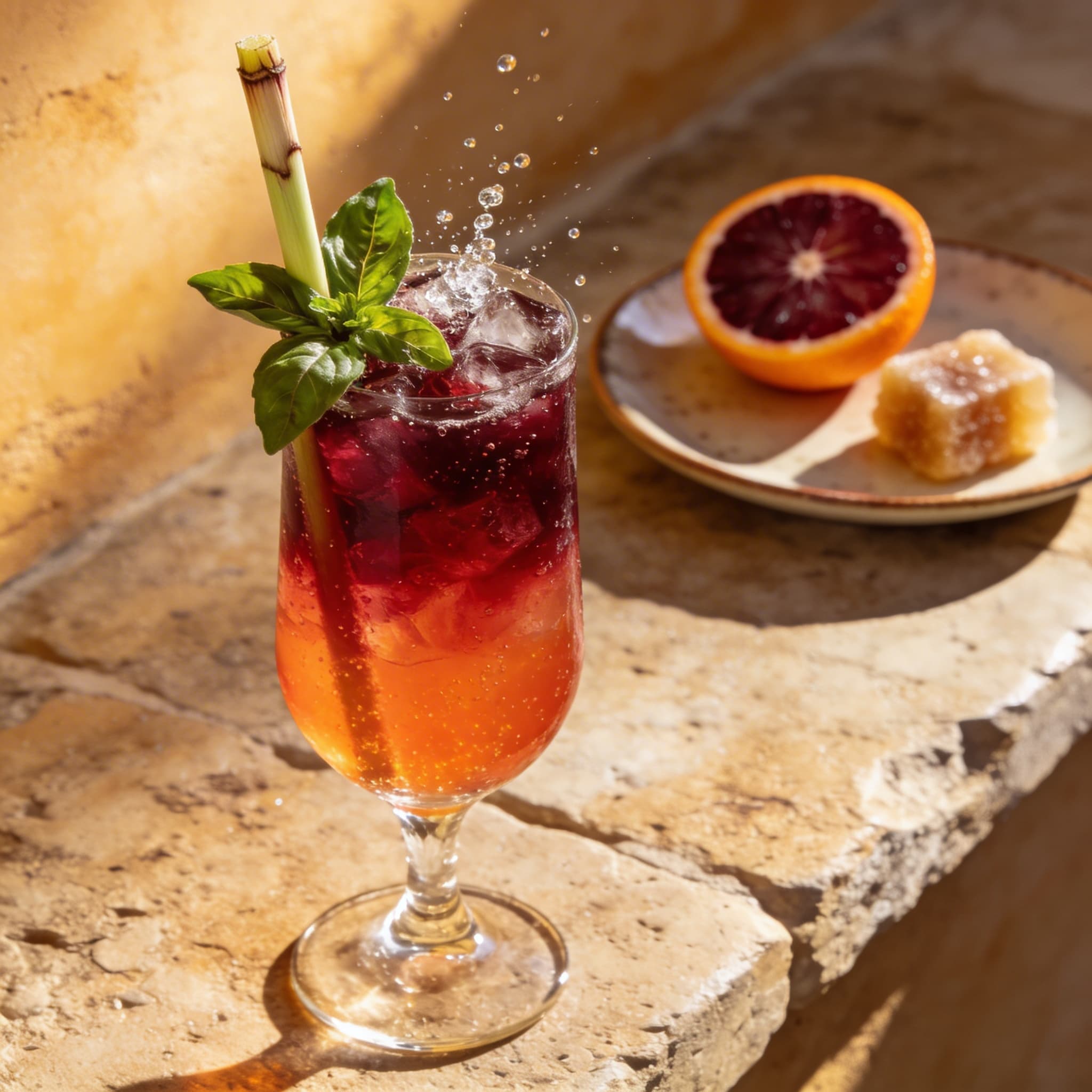 Blood Orange & Lemongrass Palm Soda