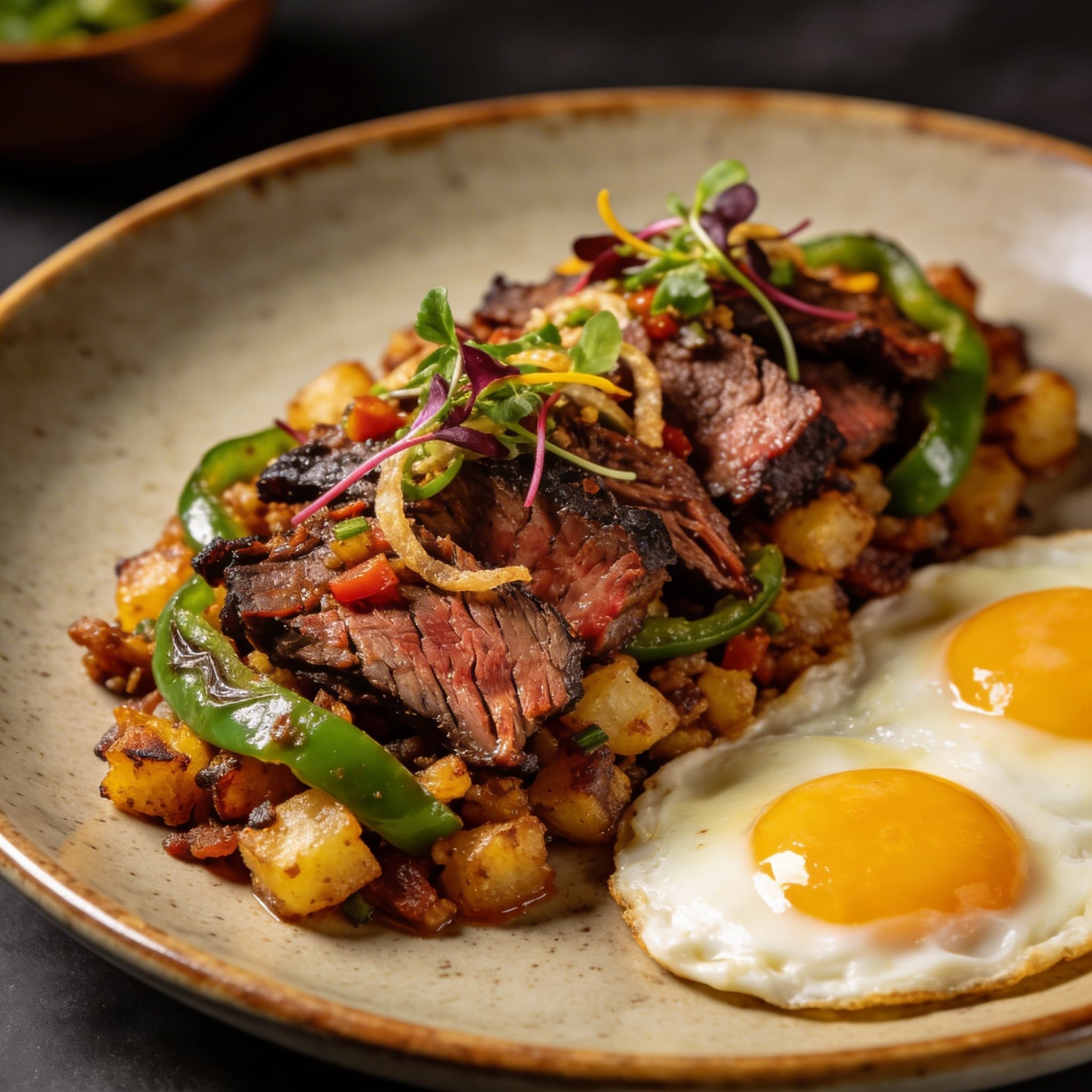 Smoked Brisket & Poblano Morning Hash