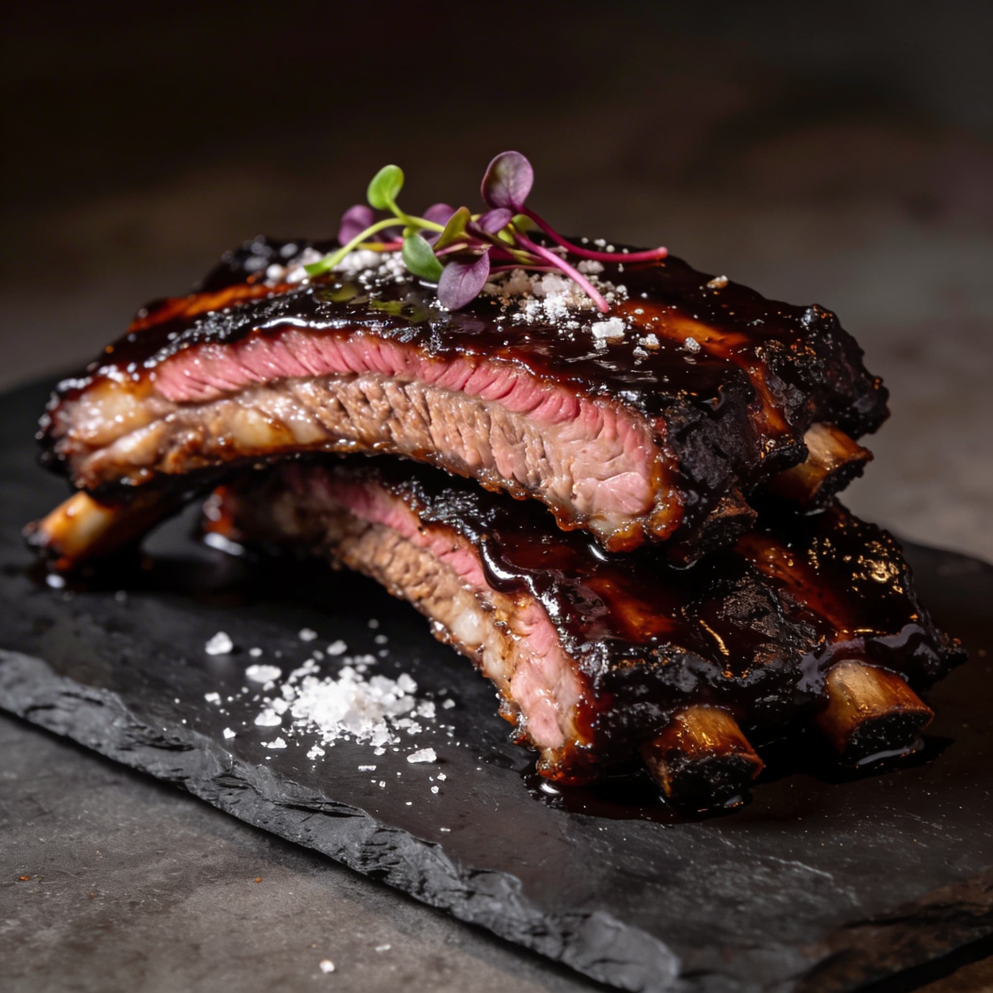 Espresso-Glazed Midnight Baby Back Ribs