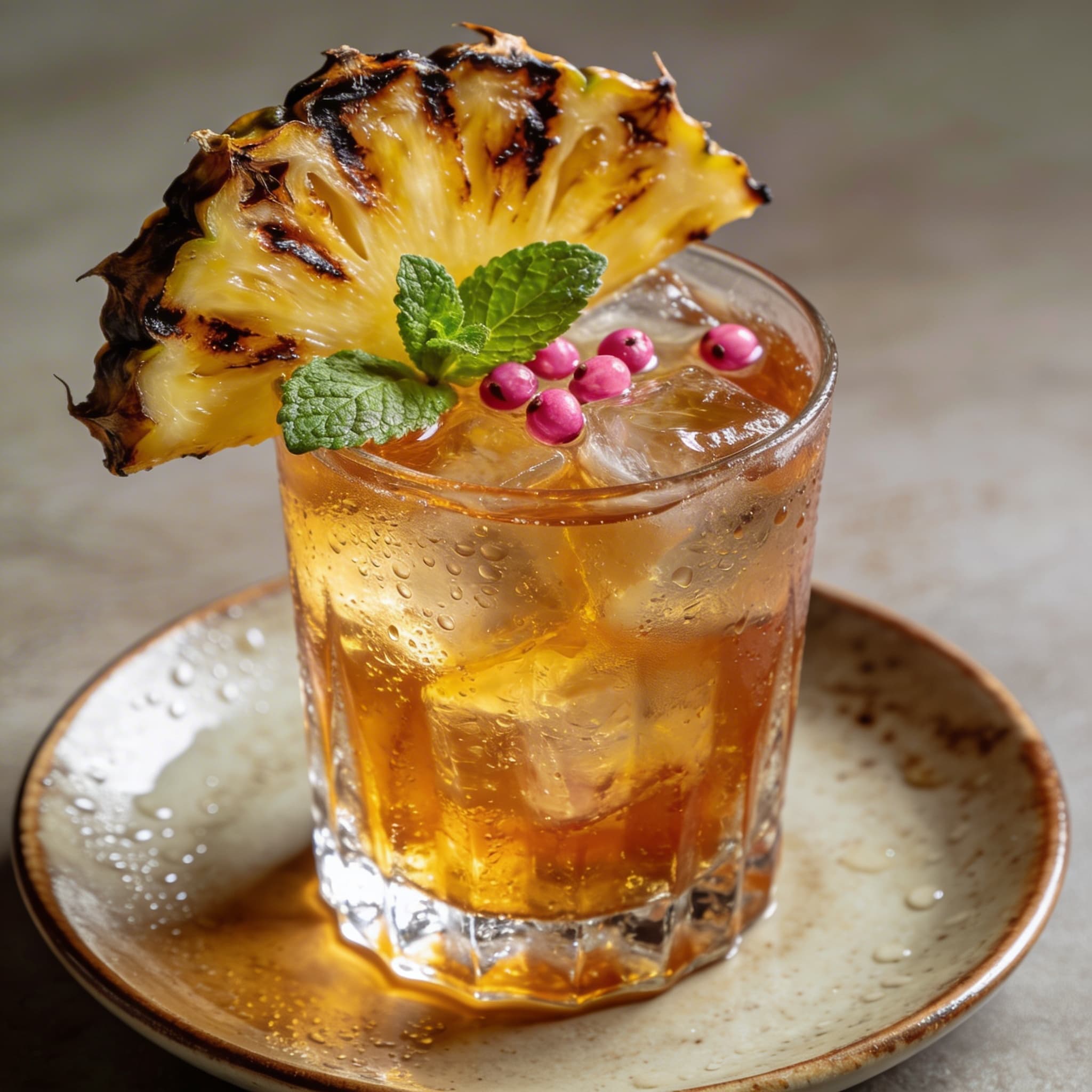 Charred Pineapple & Pink Peppercorn Elixir
