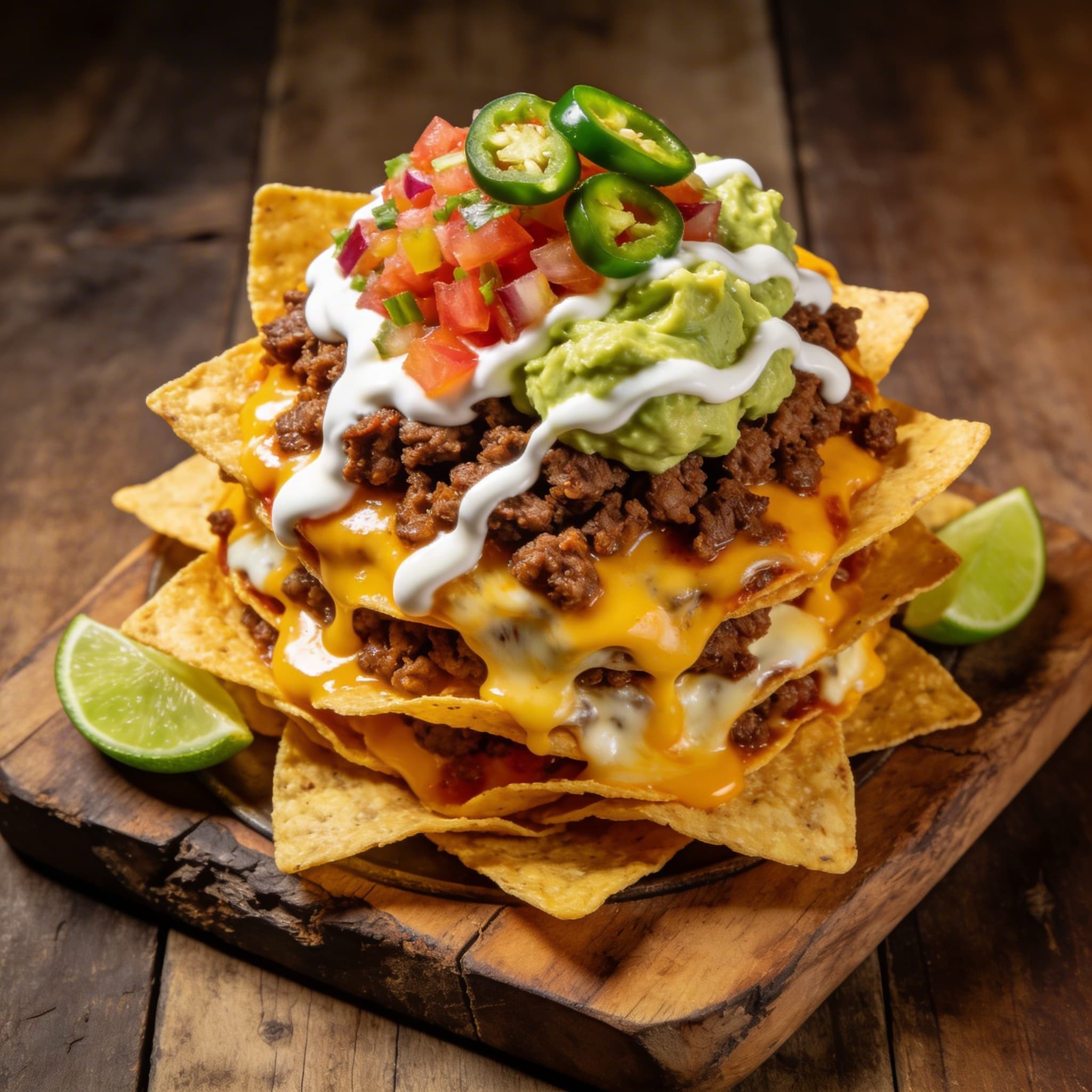 Ultimate Fiesta Beef Nachos Supreme