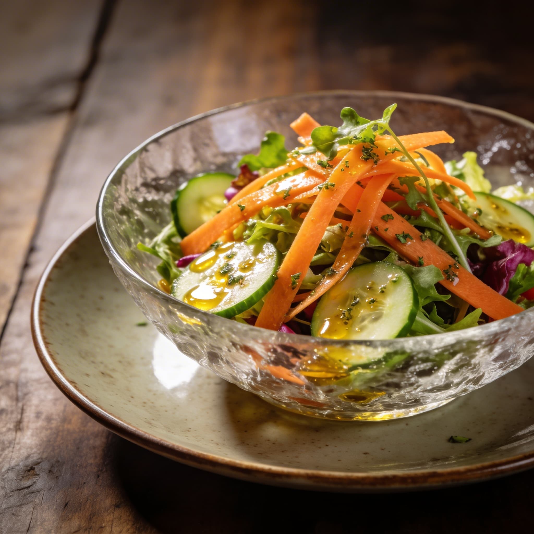 Classic Italian Garden Salad with Herb Vinaigrette