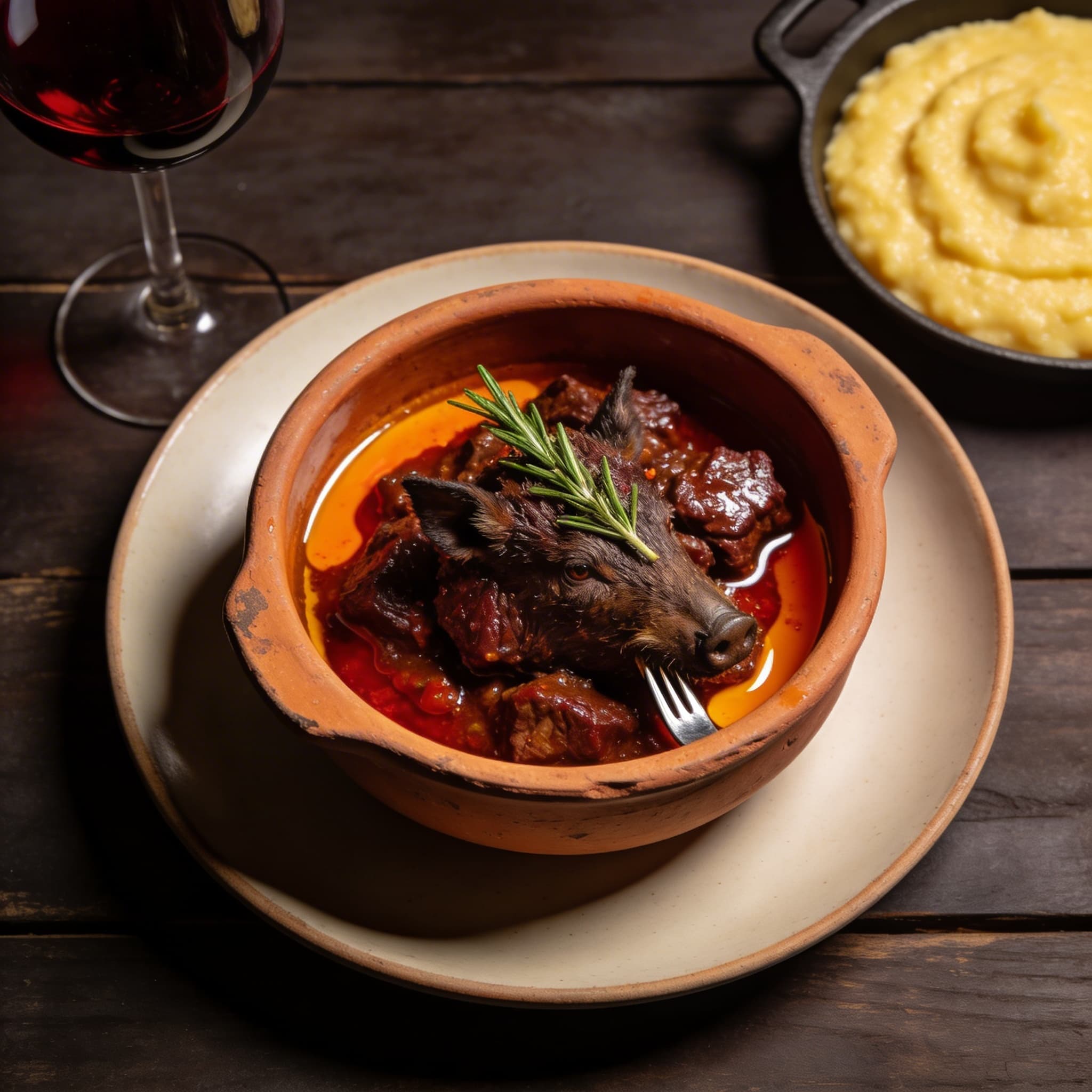 Dendê-Kissed Tuscan Wild Boar Stew