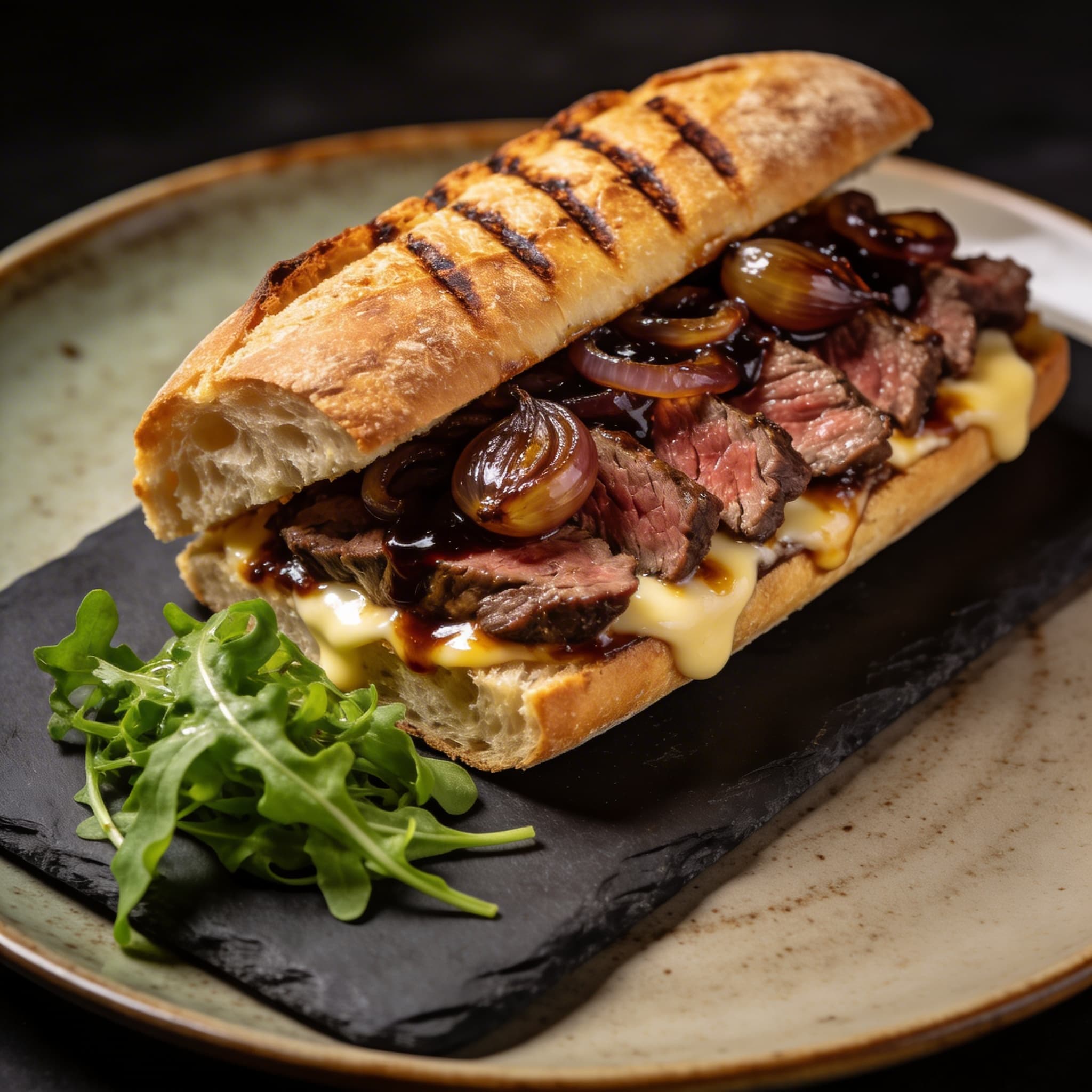 Balsamic-Glazed Ribeye Lunch Panini