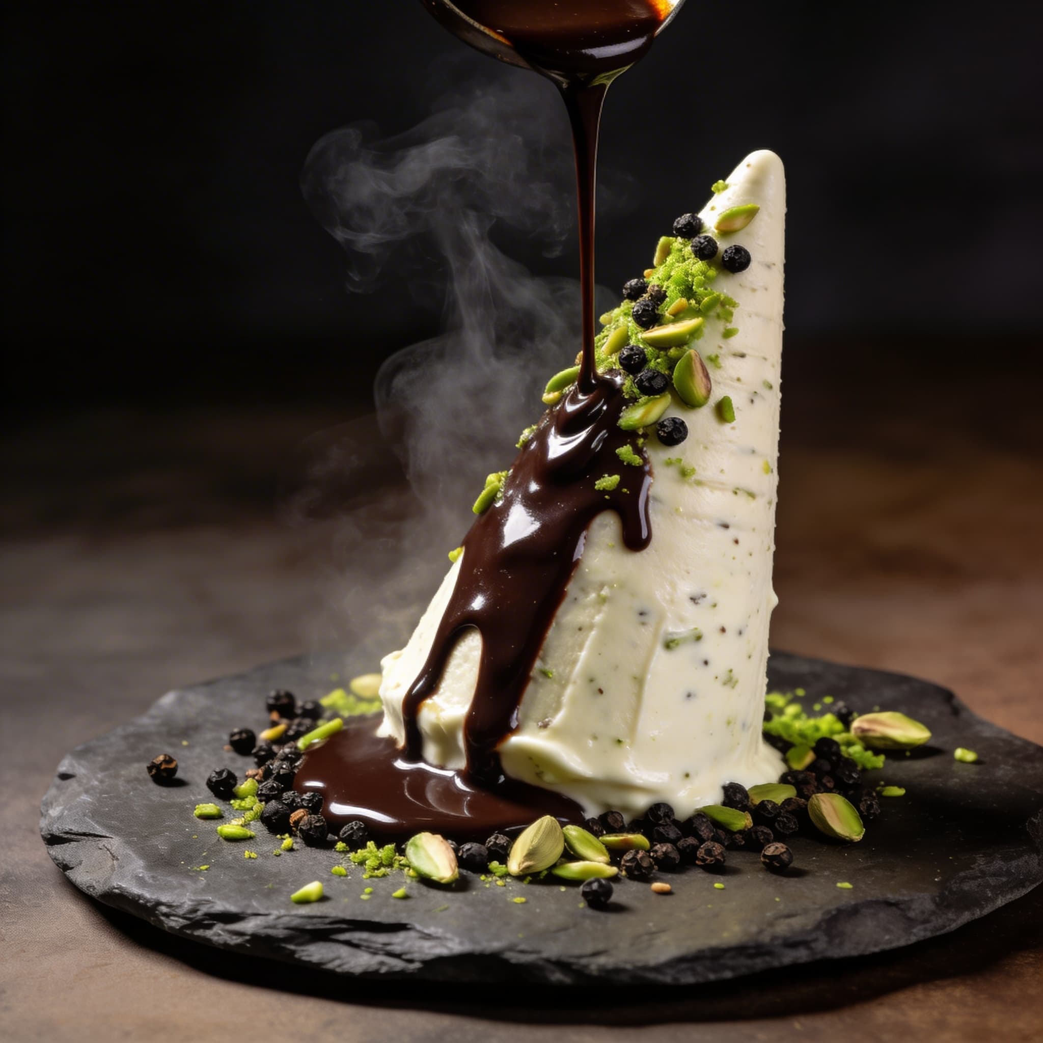 Tellicherry Peppercorn & Dark Chocolate Kulfi Avalanche