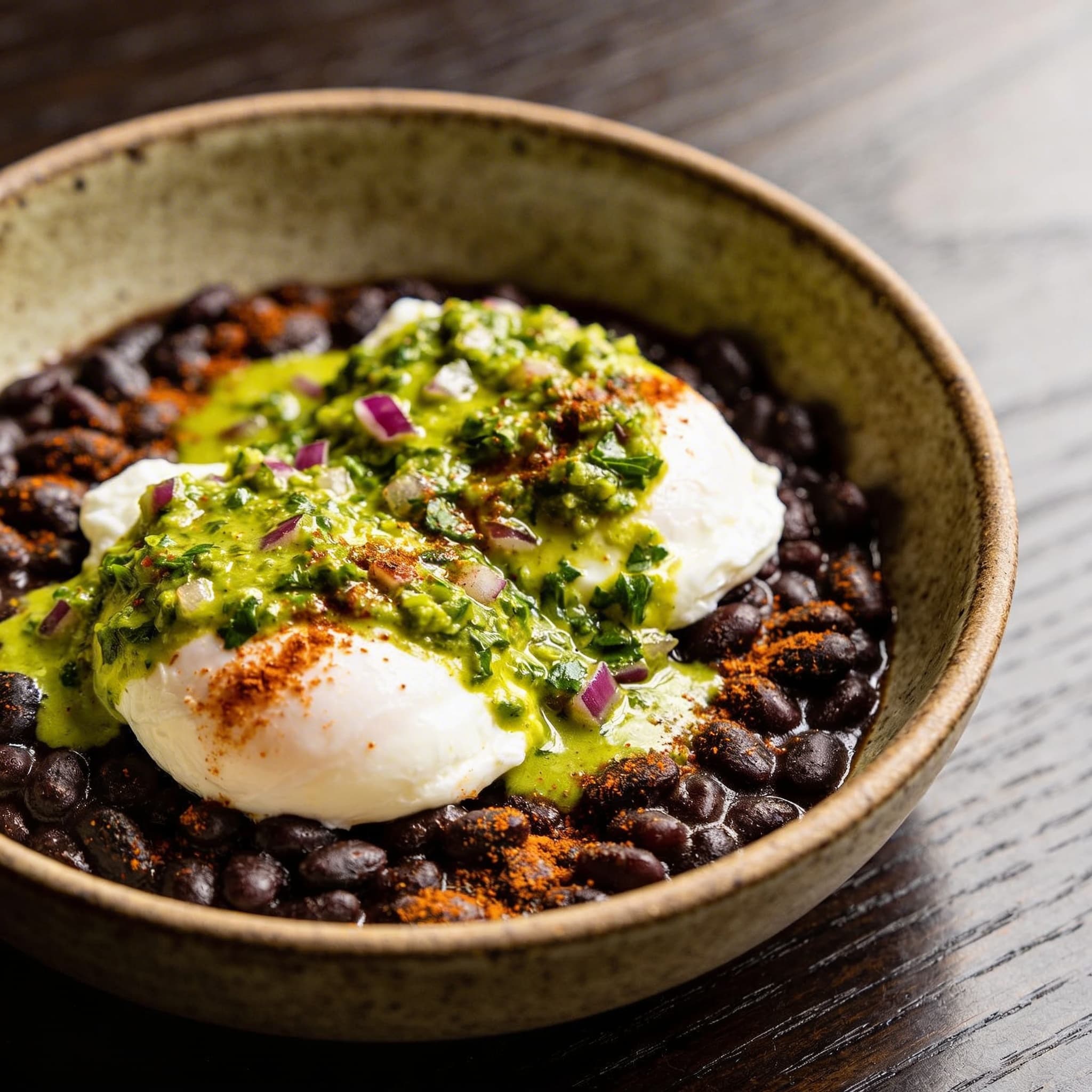 Salsa Verde Black Bean Breakfast Bowls