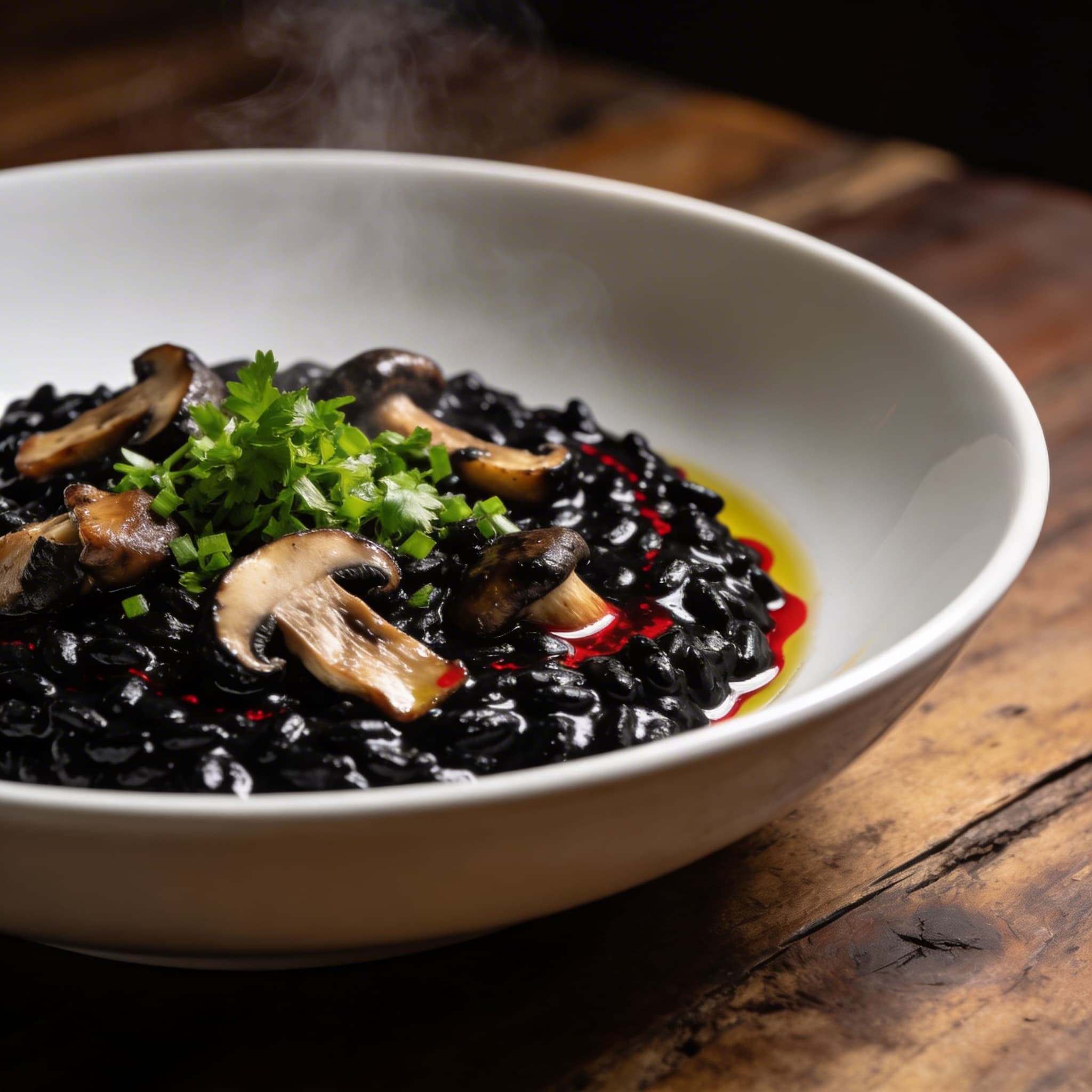 Porcini e Dendê Risotto Nero