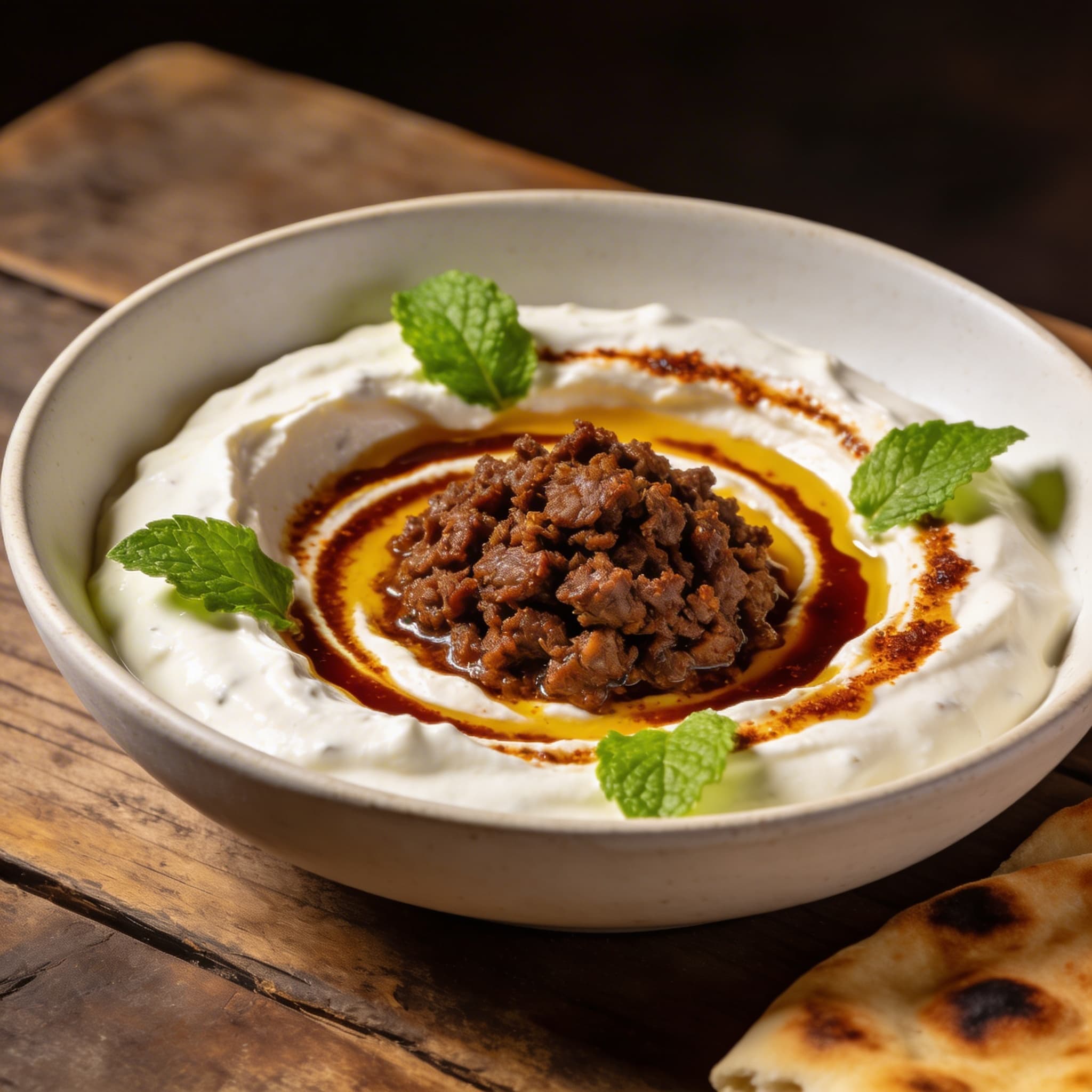 Hearth-Seared Lamb & Smoky Yogurt Dip