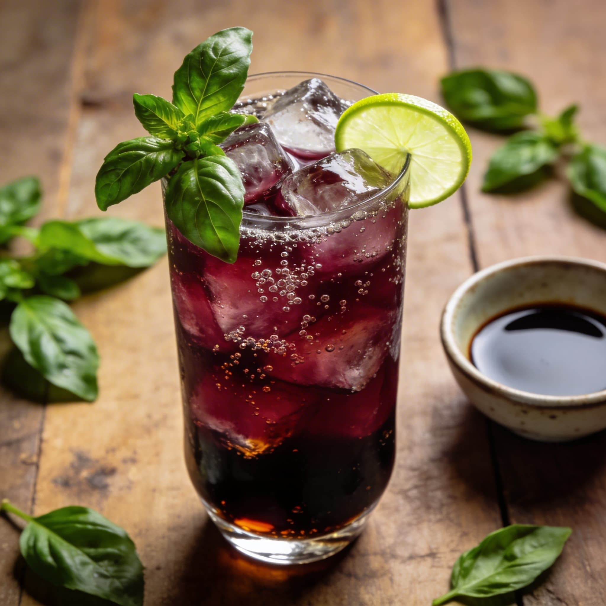 The Silk Road Shrub: Balsamic & Thai Basil Elixir