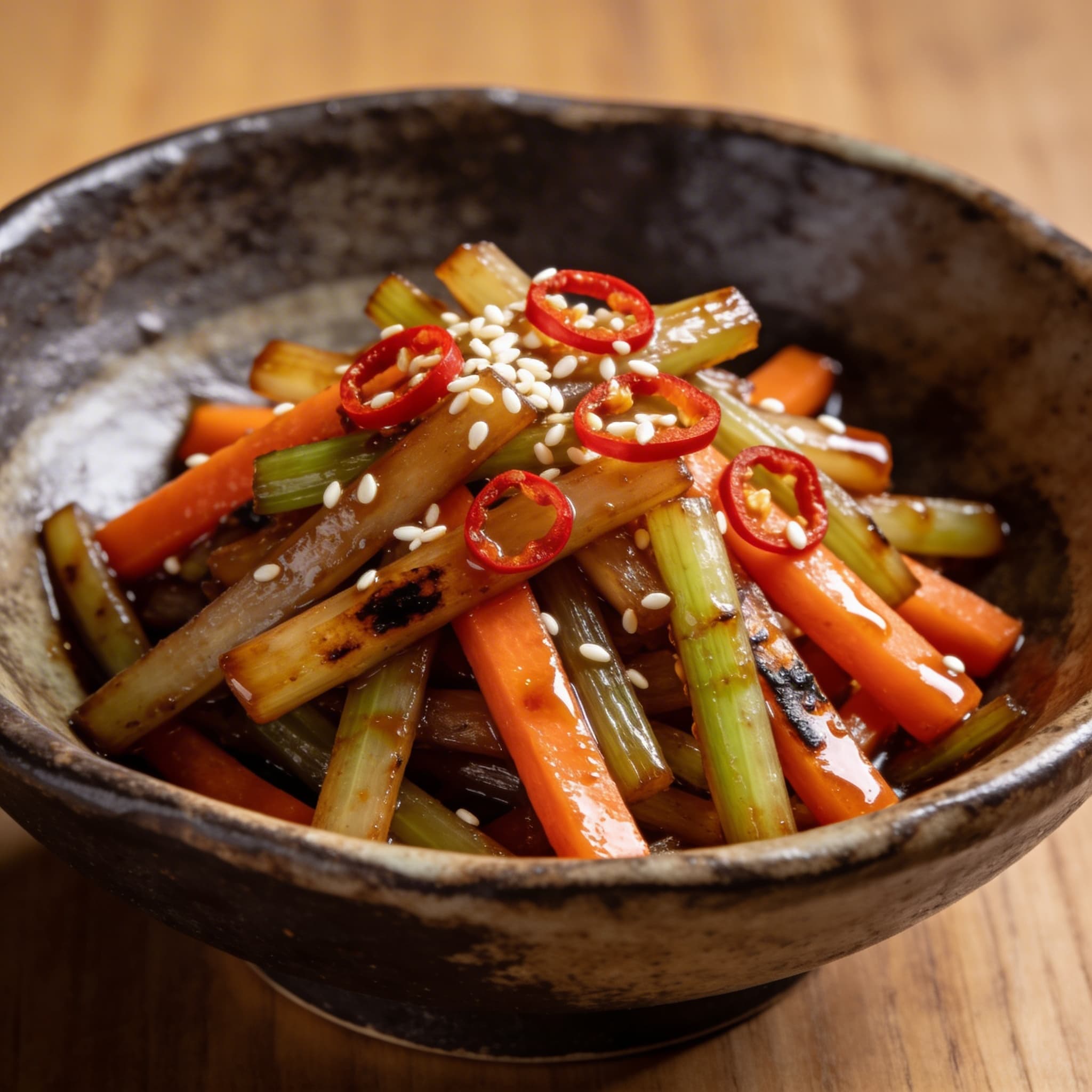 Kinpira Gobo: Wok-Tossed Burdock Root and Carrot
