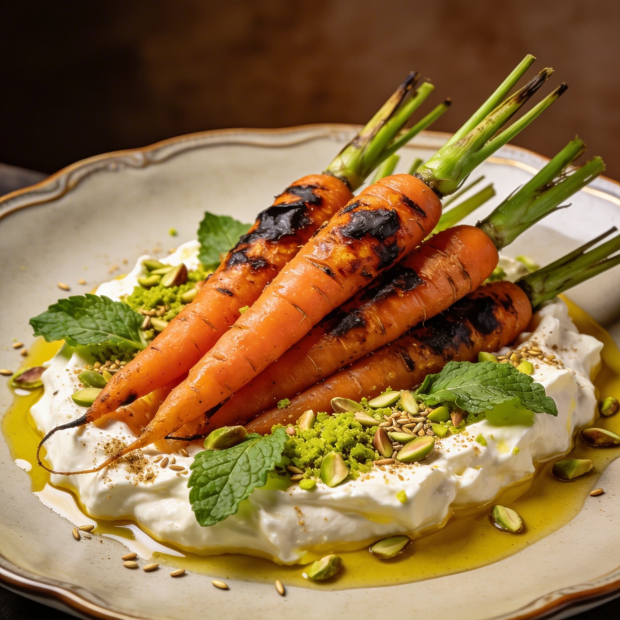 Hearth-Charred Cumin Carrots with Whipped Feta