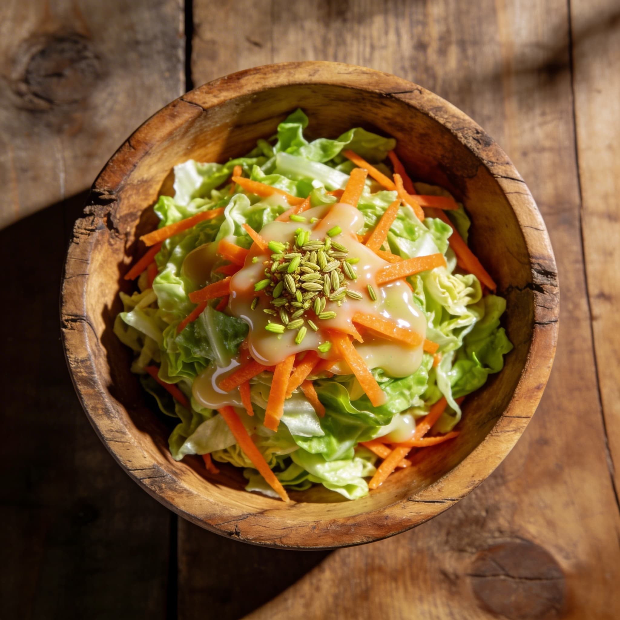 Crisp Garden Slaw with Light Cider Dressing