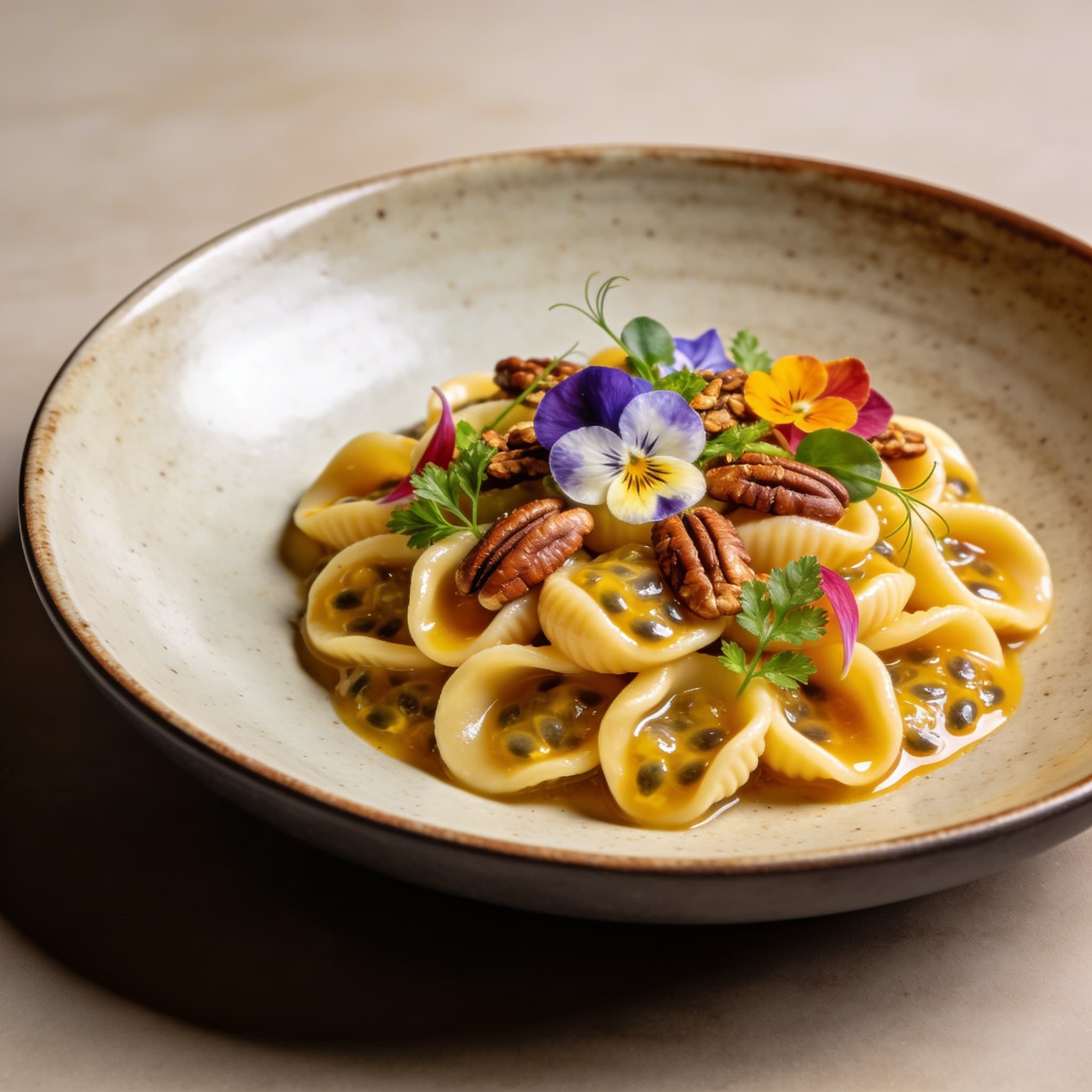 Passion Fruit & Toasted Pecan Orecchiette Harmony