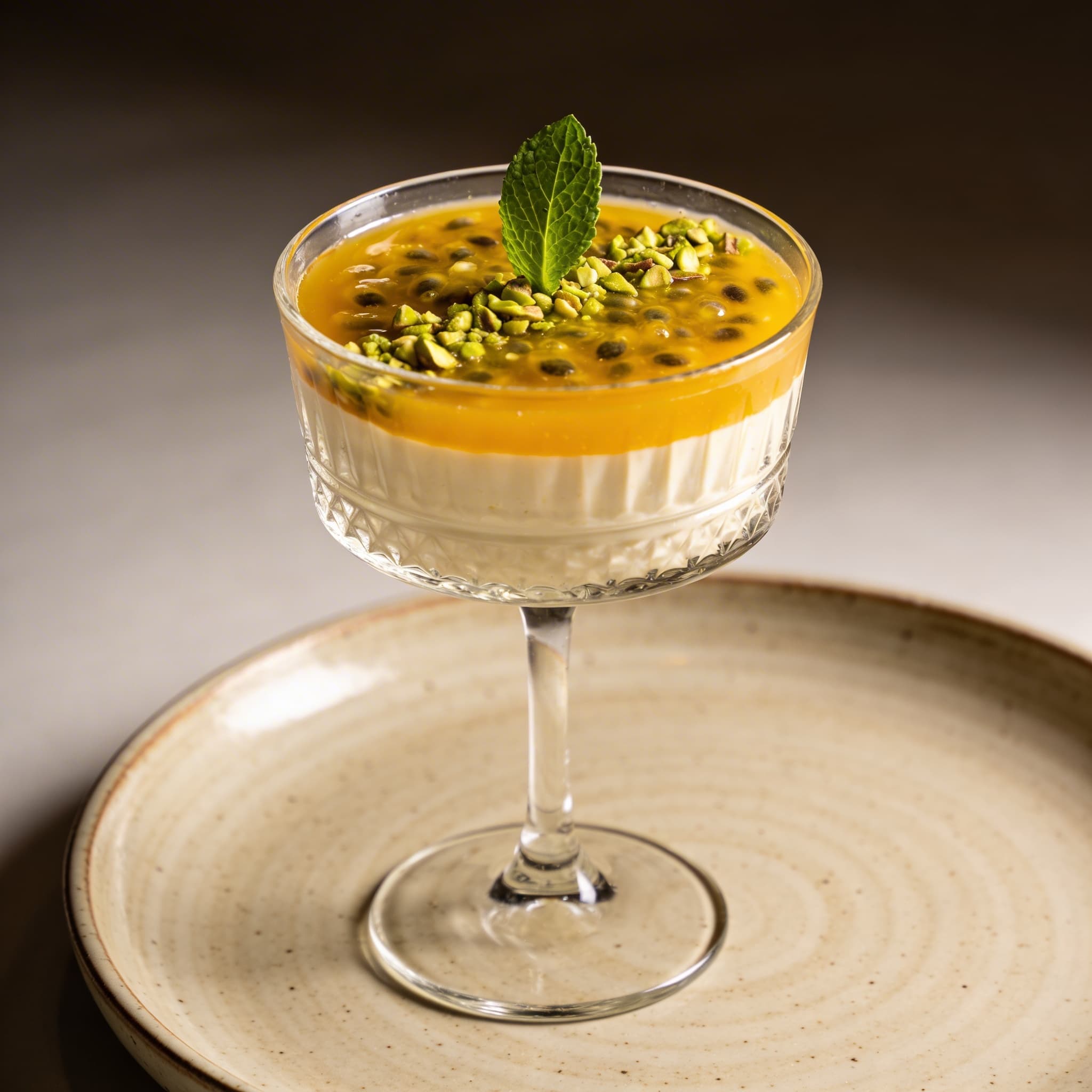The Gilded Tropics: Olive Oil Mousse with Passion Fruit Curd