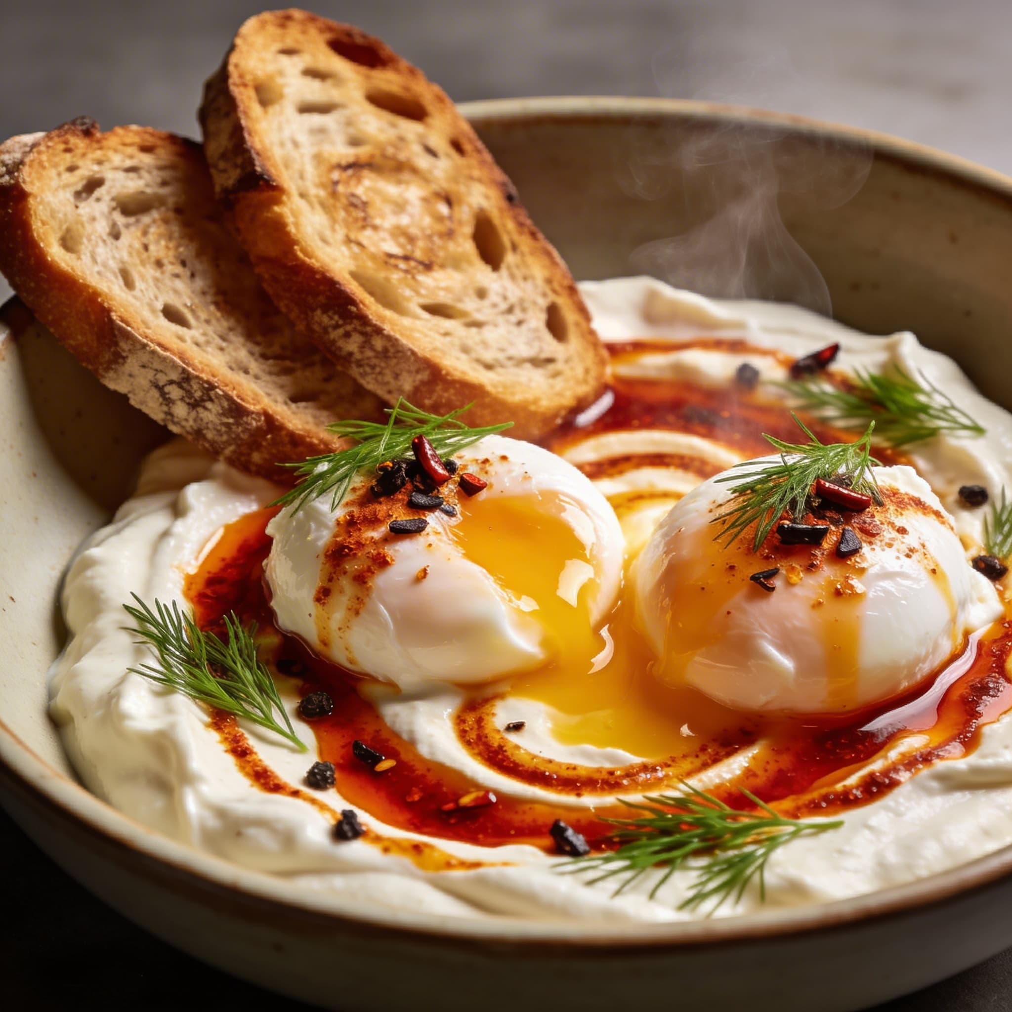 Silk Road Turkish Eggs (Cilbir) with Aleppo Butter