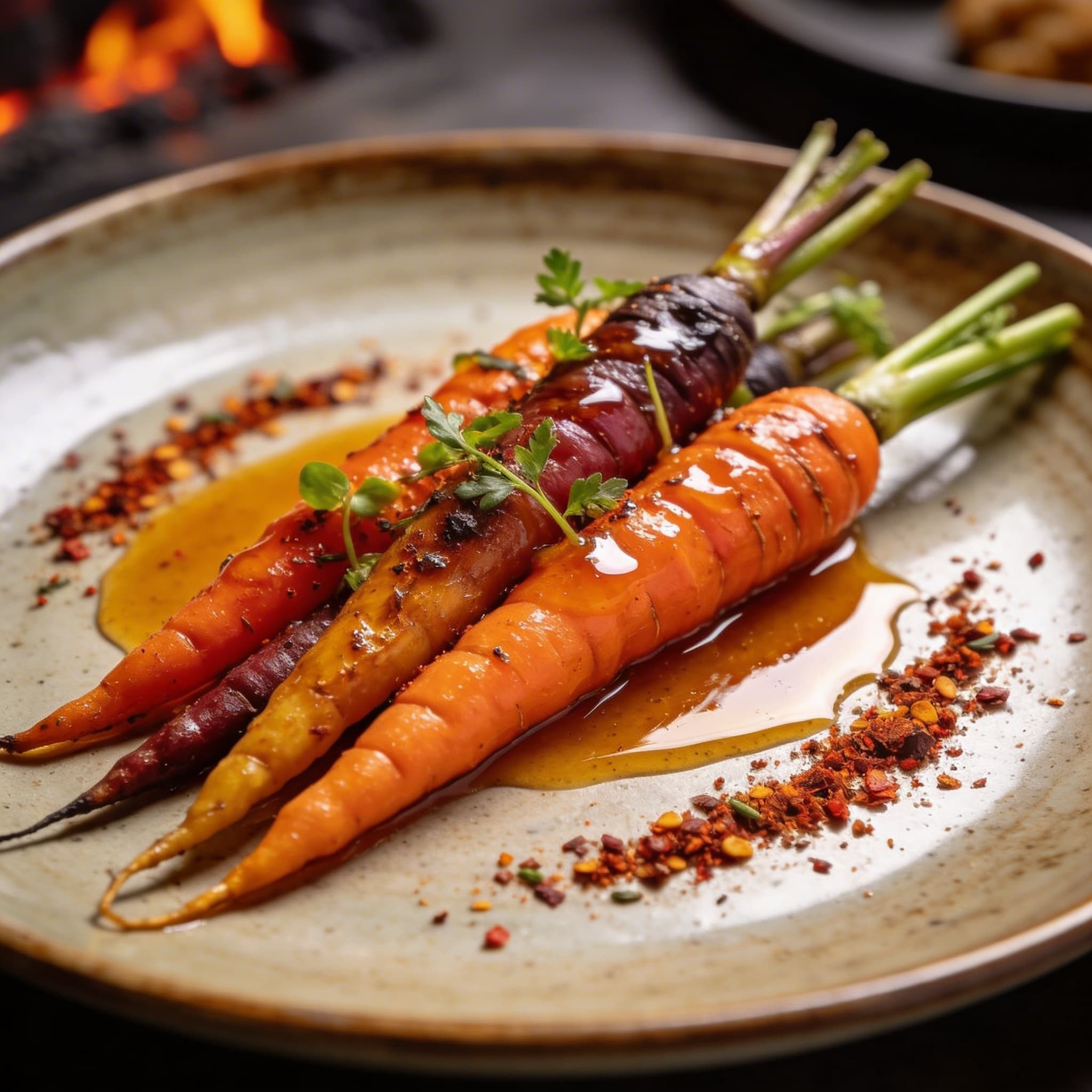 Hearth-Roasted Aleppo & Honey Heirloom Carrots