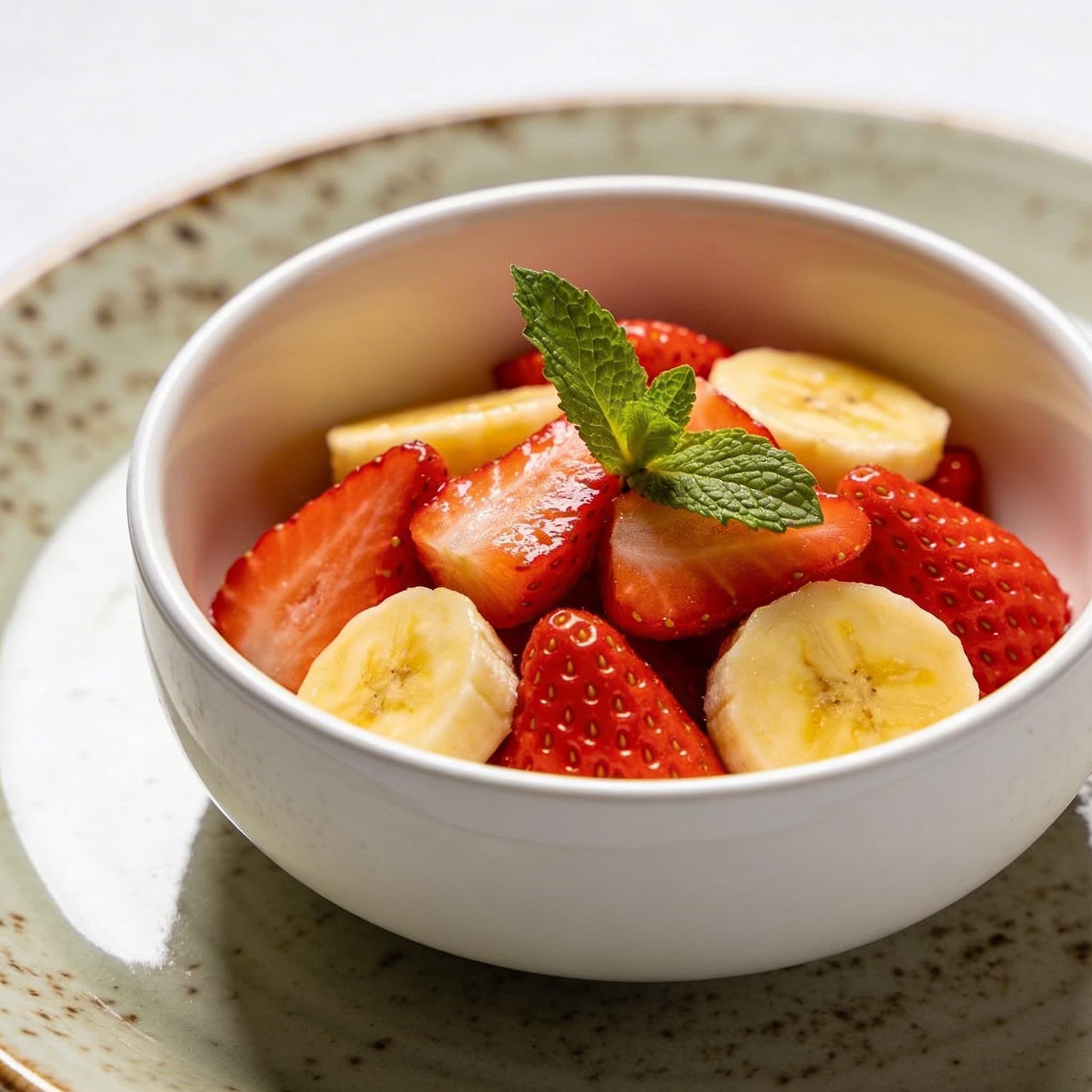 Simple Strawberry & Banana Salad