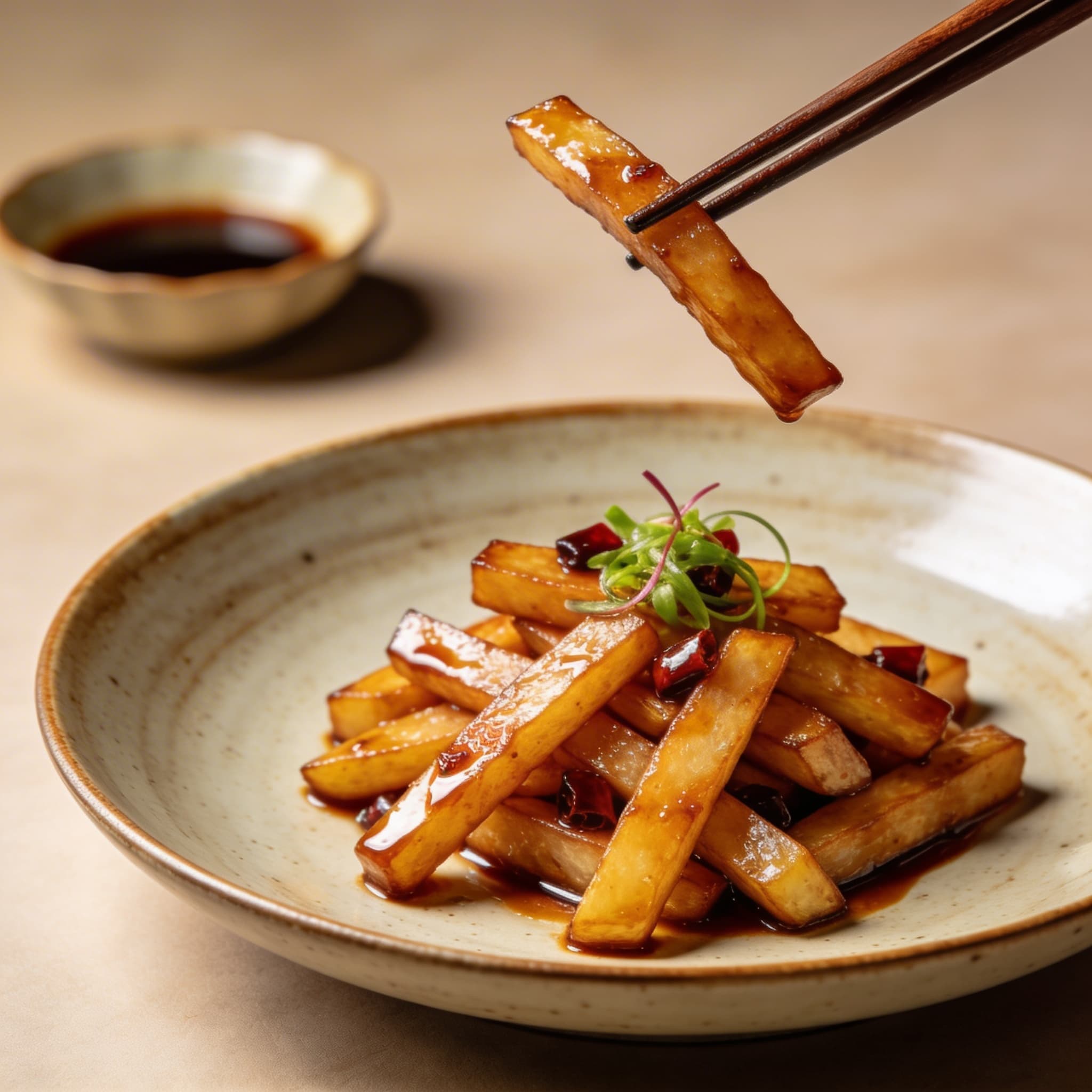 Silk Road Vinegar-Glazed Potato Matchsticks