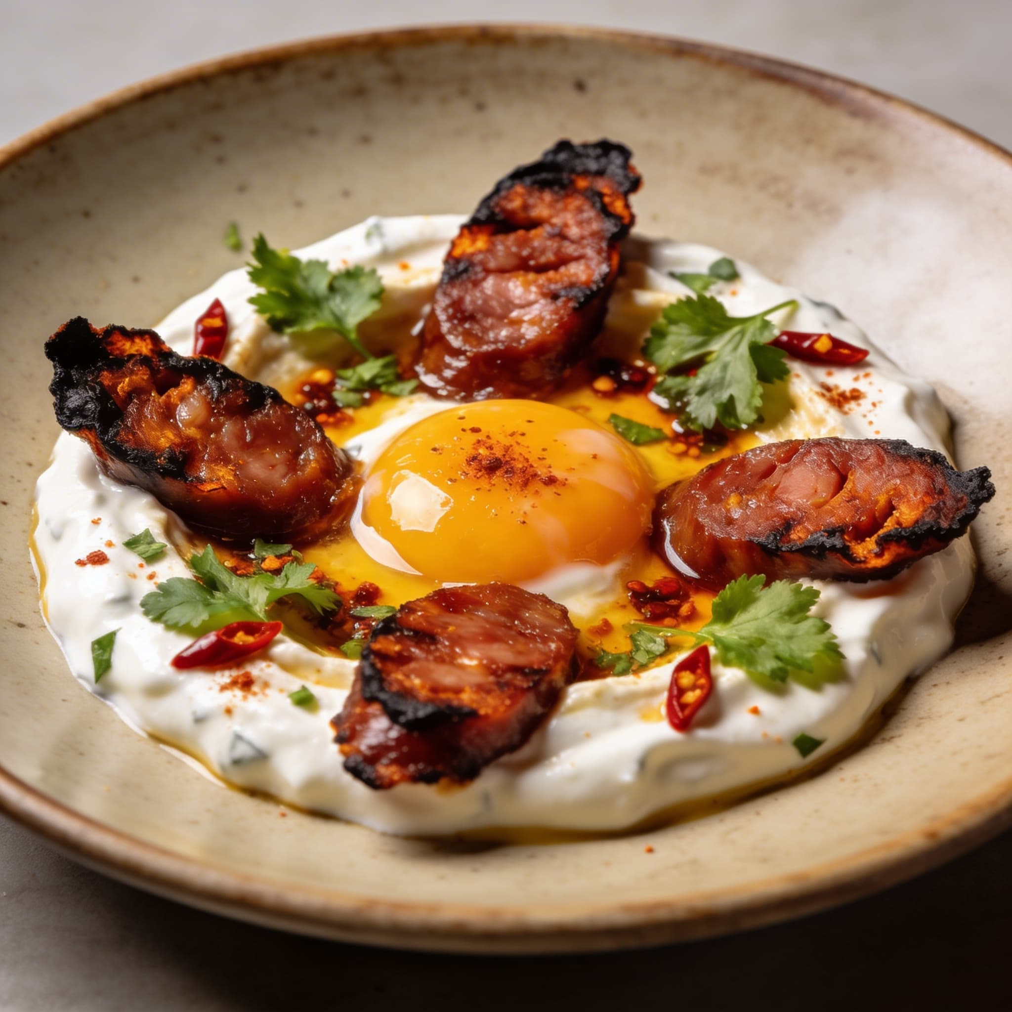 Hearth-Charred Chorizo Cilbir