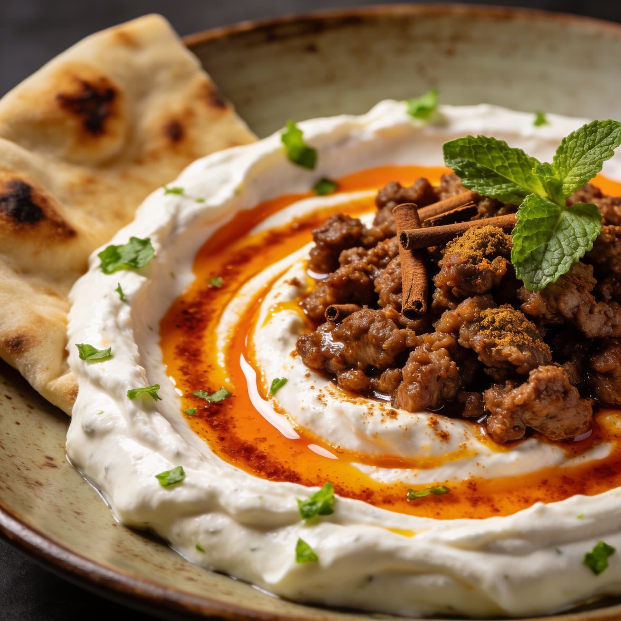 Hearth-Spiced Lamb & Whipped Yogurt Lunch