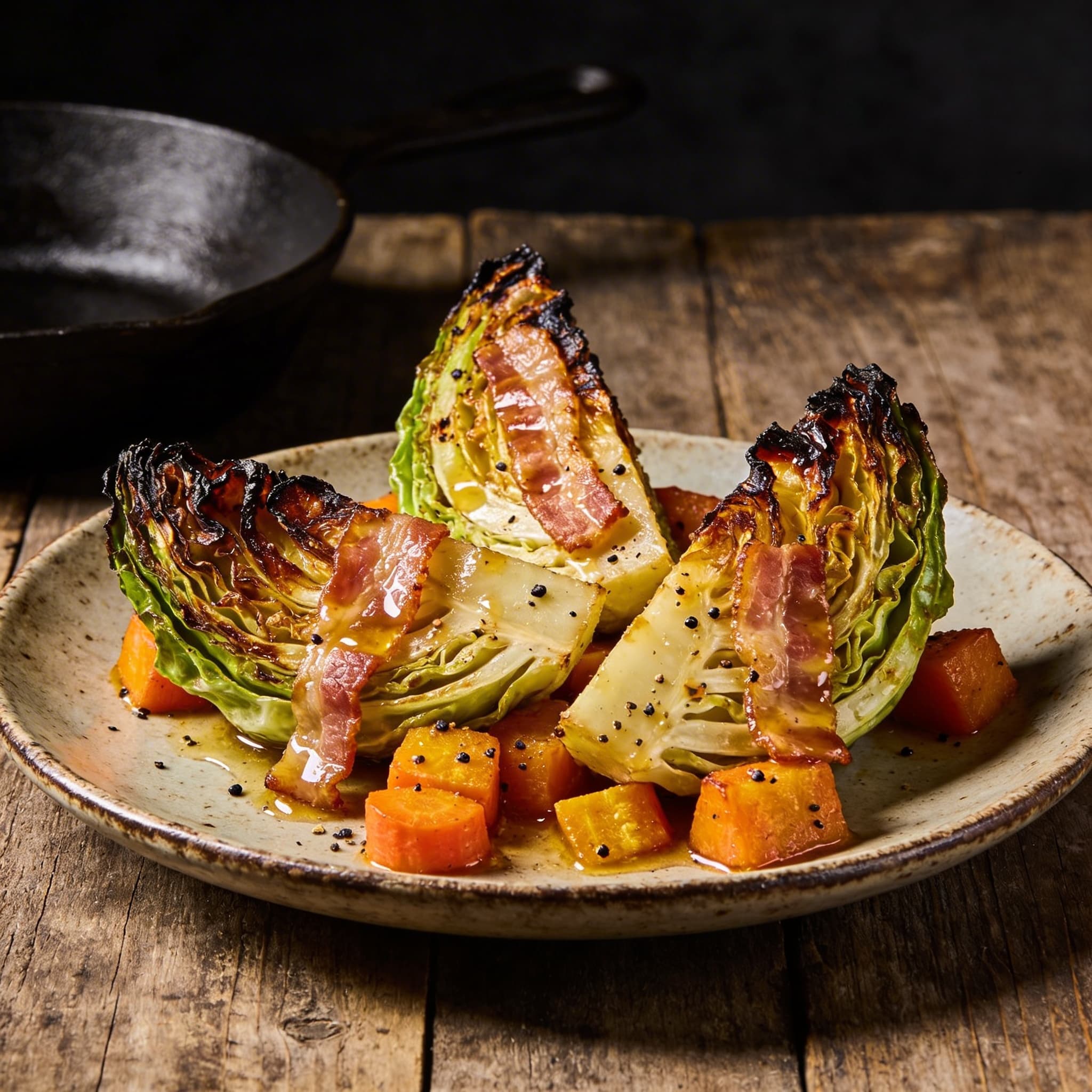 Roasted Country-Style Cabbage & Carrots