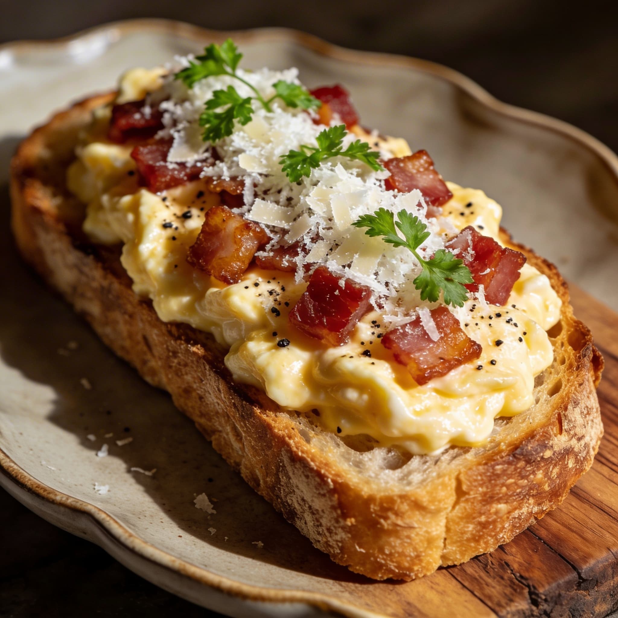 Roman Morning Carbonara Toast