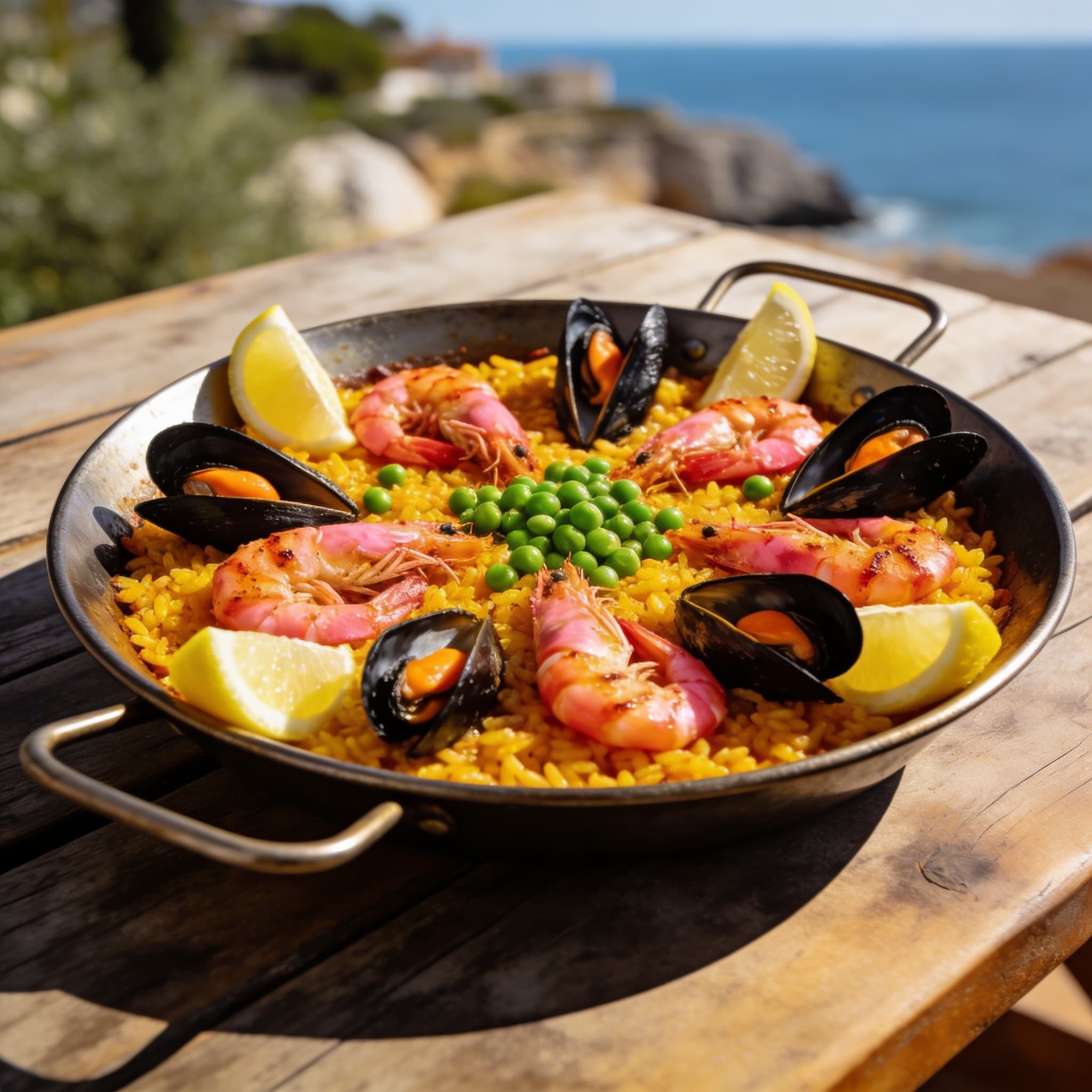 Classic Seafood Paella Valenciana