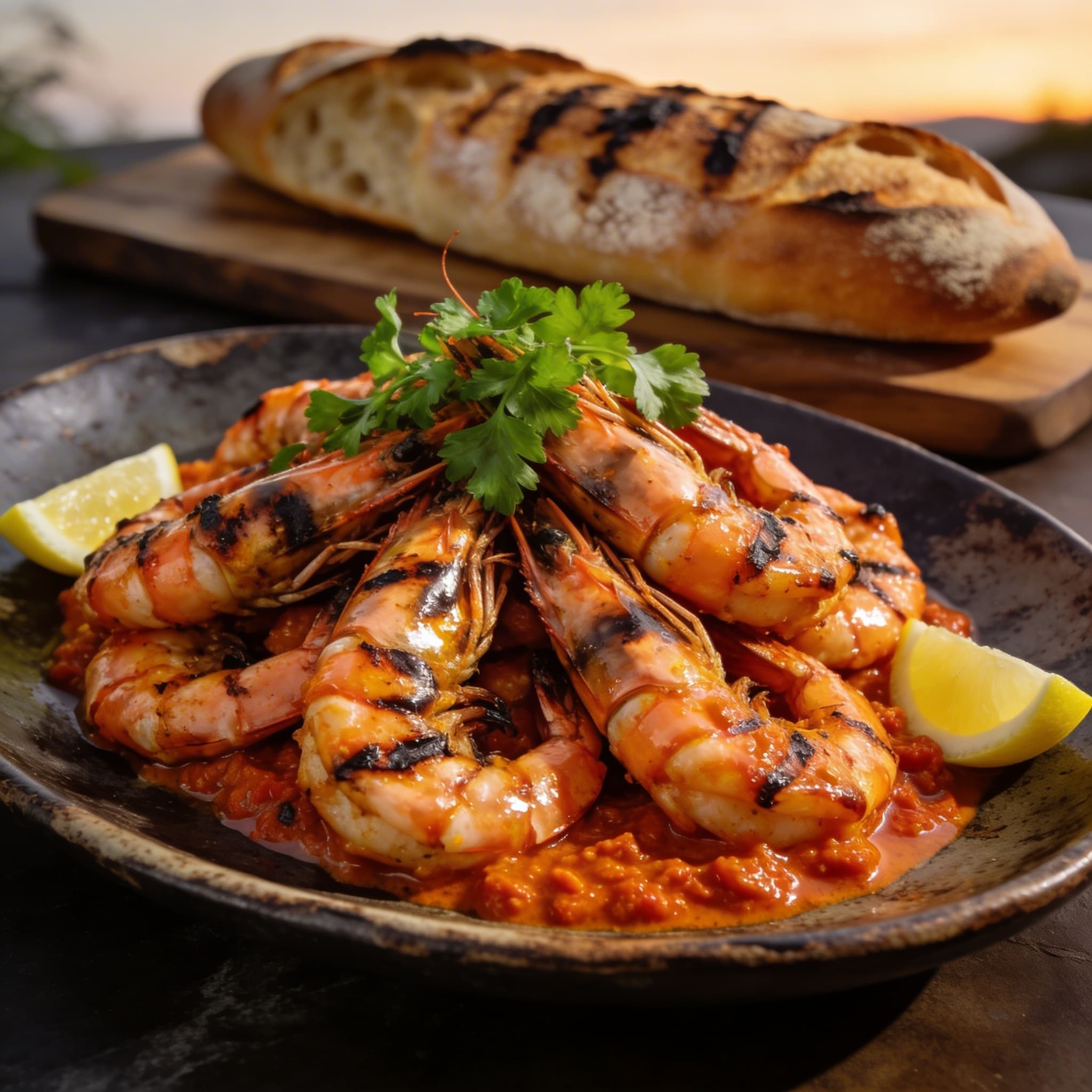 Flame-Grilled 'Nduja Butter Shrimp