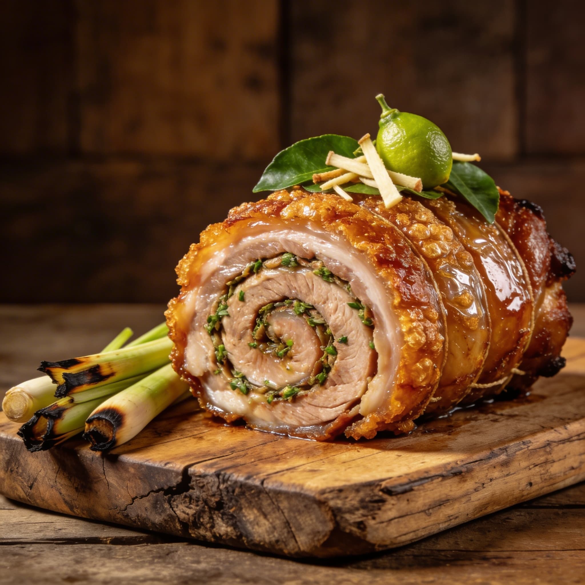 Galangal & Kaffir Lime Porchetta Arrotolata