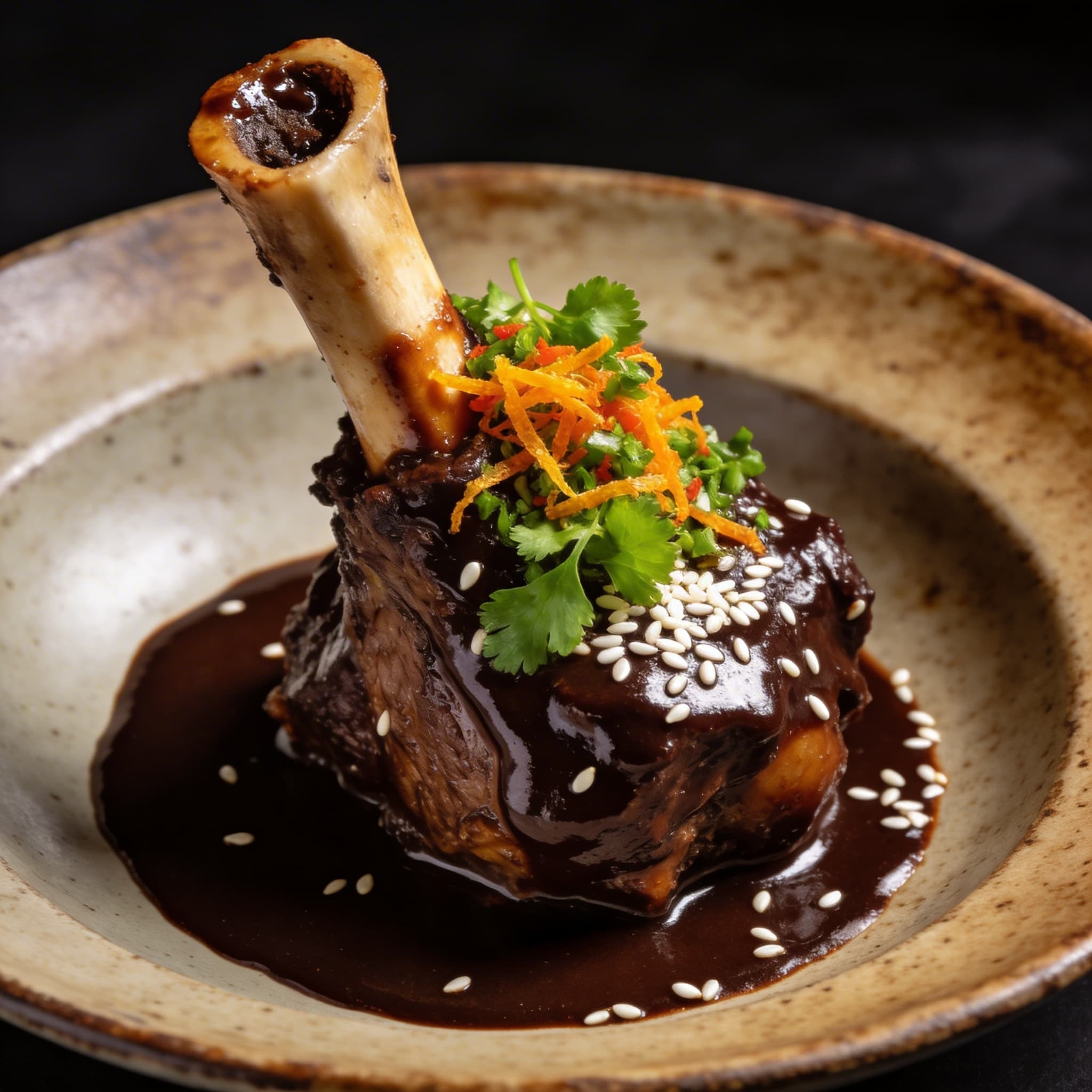 Mole-Rubbed Osso Buco with Spiced Gremolata