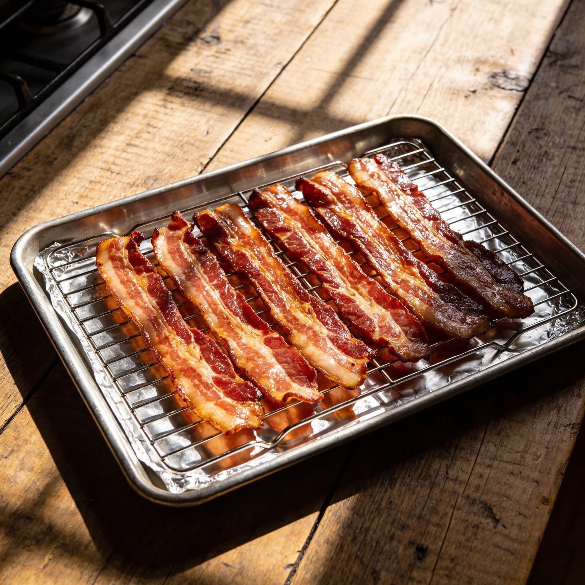 Perfectly Rendered Oven-Baked Bacon
