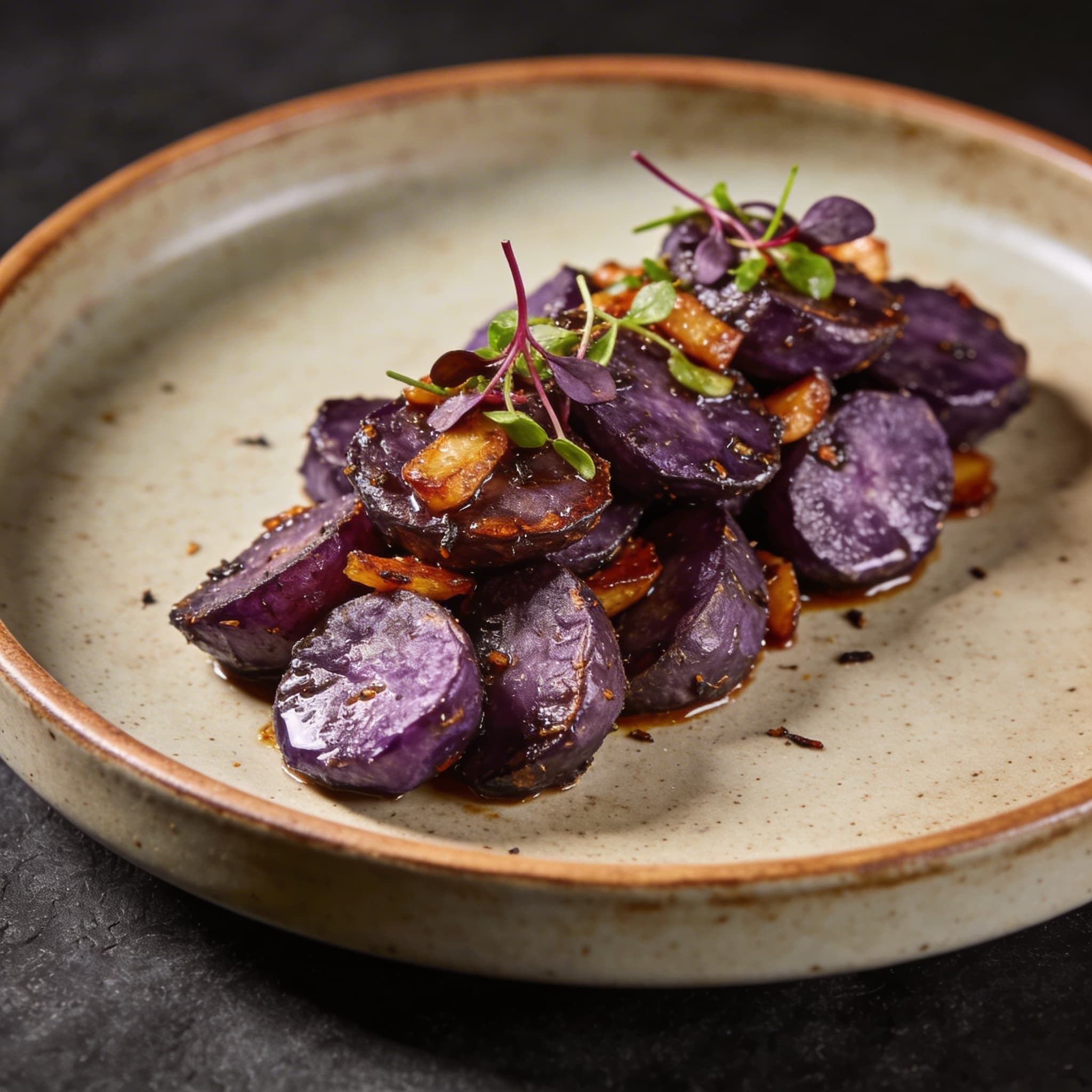 Wok-Fired Silk Road Purple Potatoes