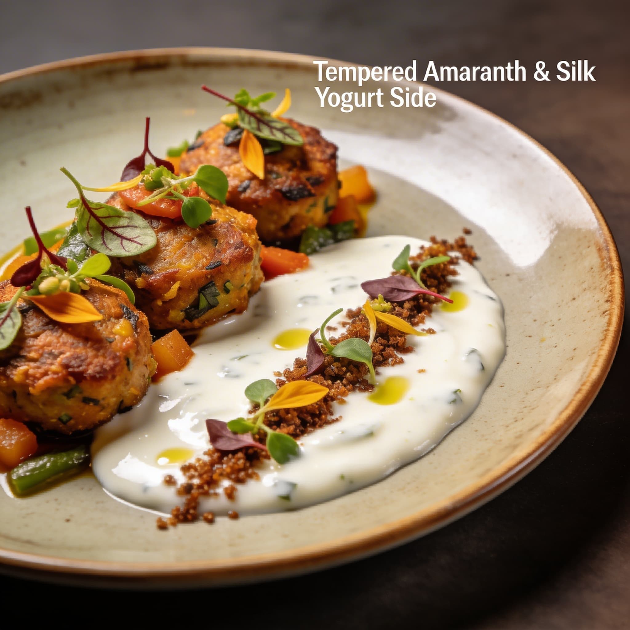 Tempered Amaranth & Silk Yogurt Side