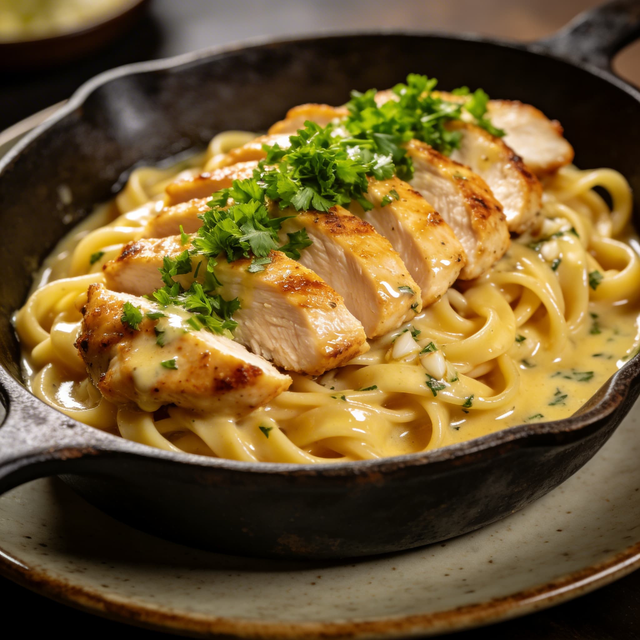 One-Pan Garlic Butter Chicken & Noodles