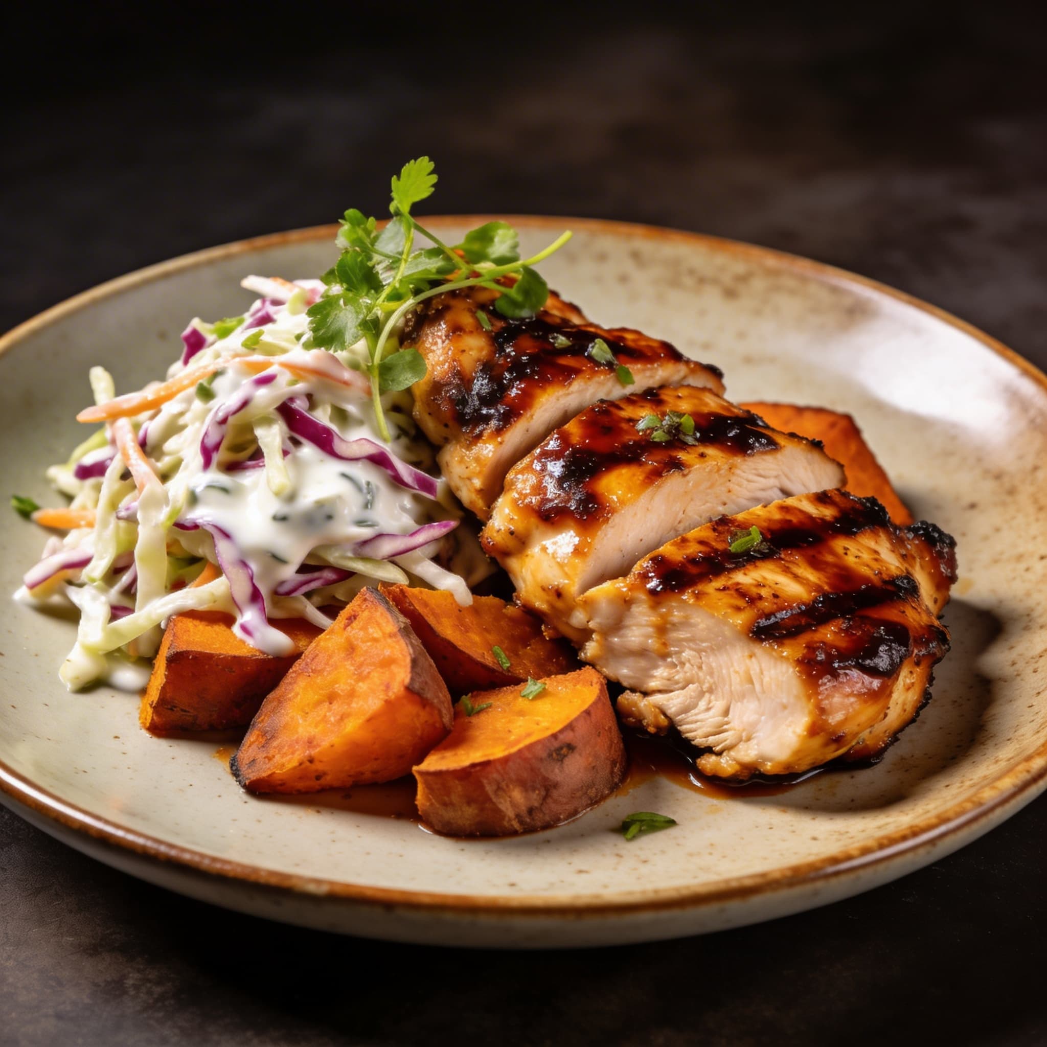 Clean BBQ Chicken Power Plate