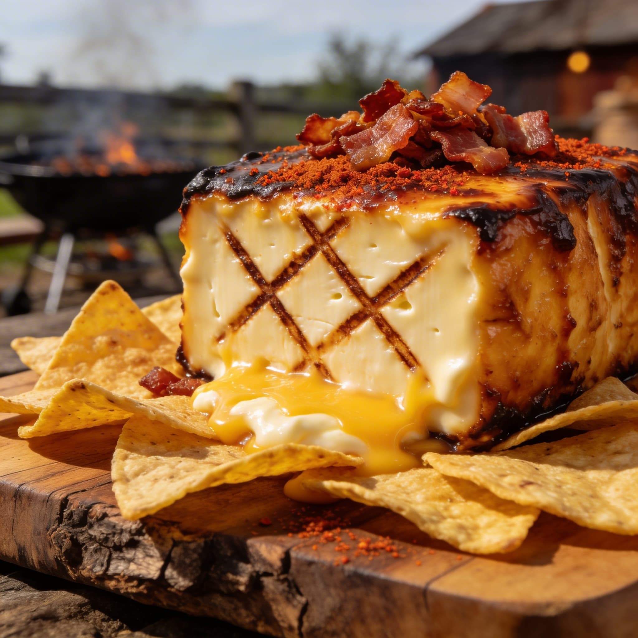 Smoked Loaded Jalapeño Popper Cream Cheese Block