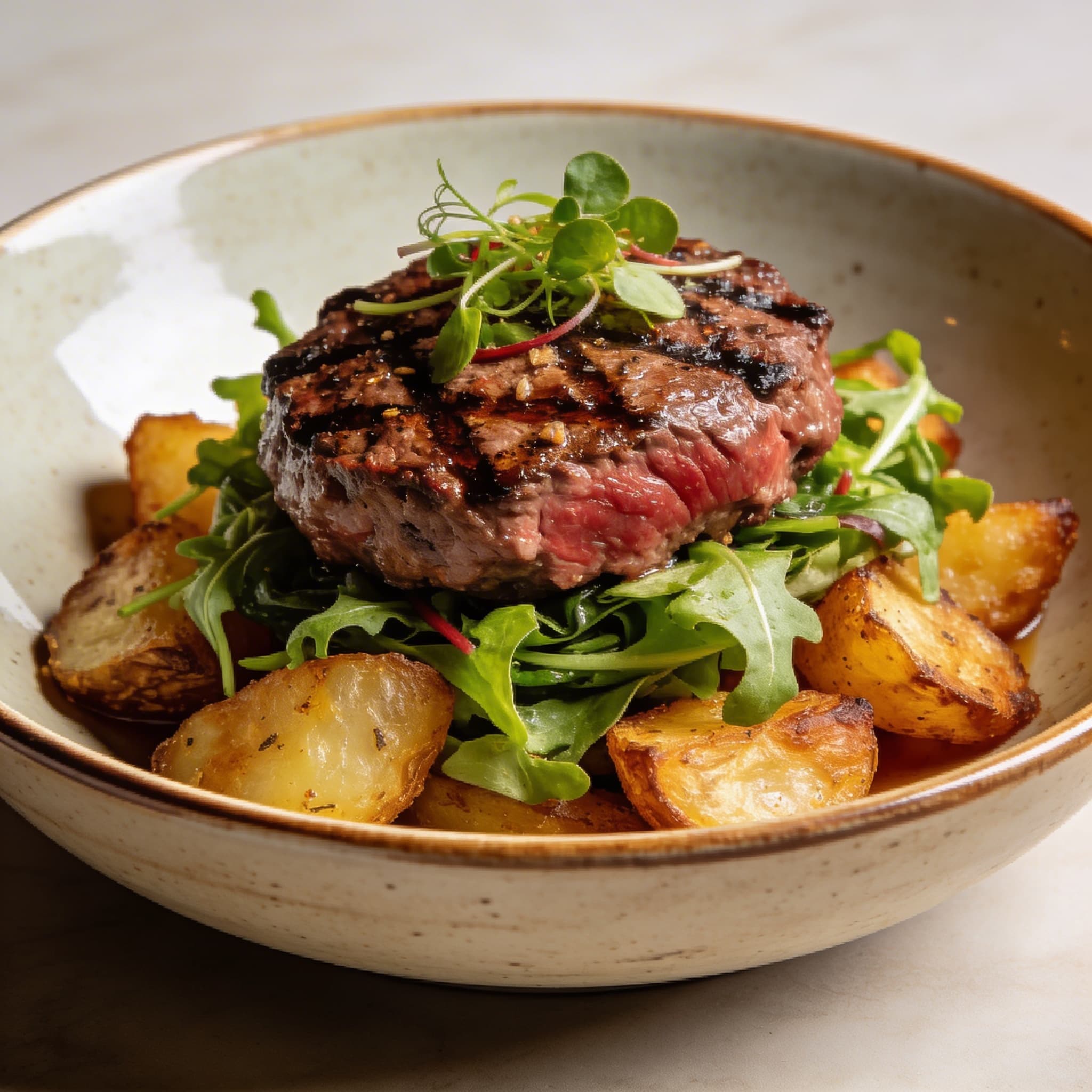 Clean Bison Burger Bowl