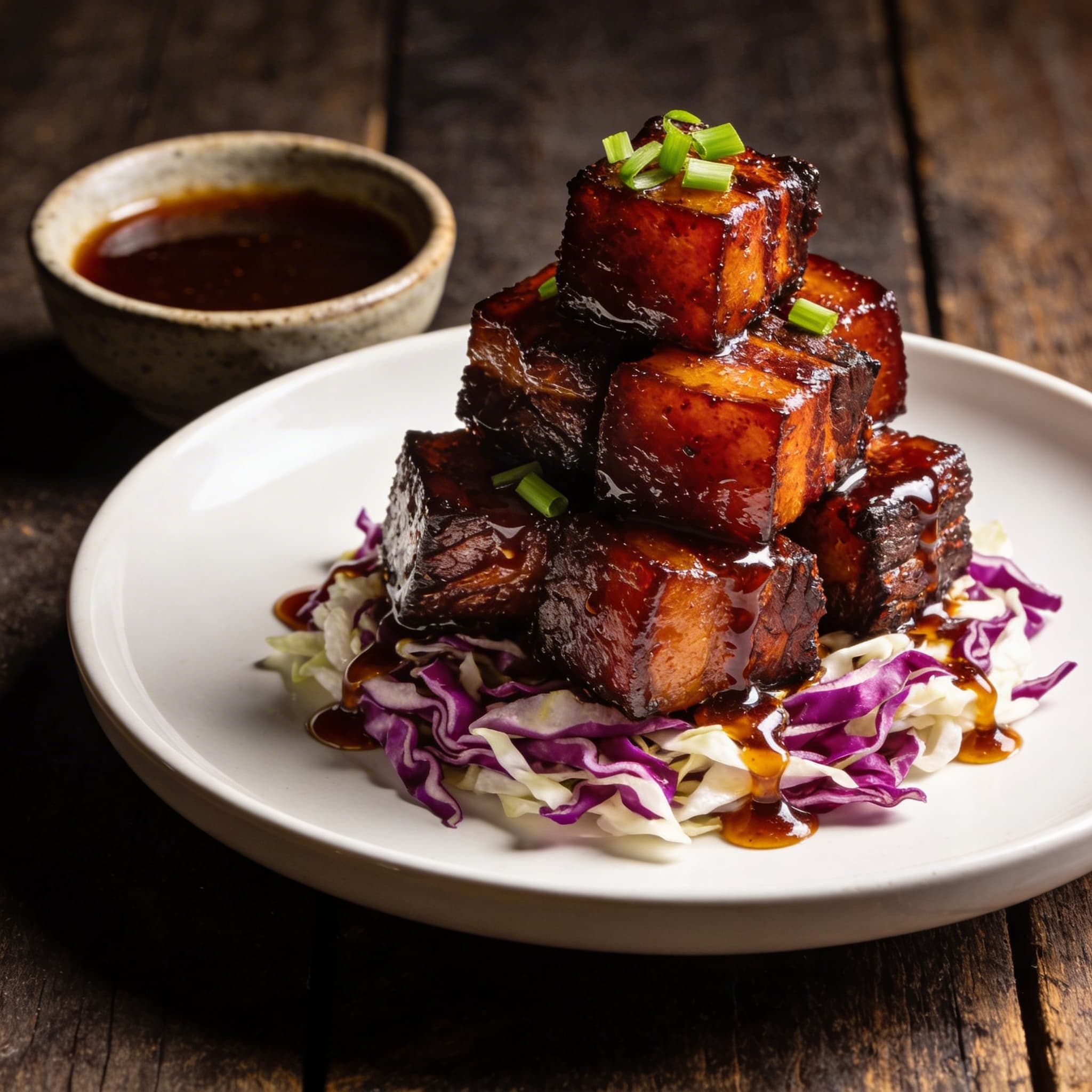 Smoked Pork Belly Burnt End Bites